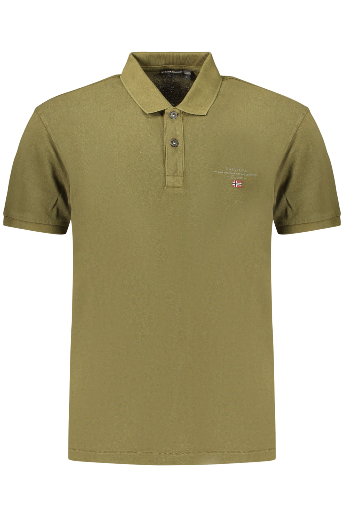 NAPAPIJRI POLO MANICHE CORTE UOMO - Verde
