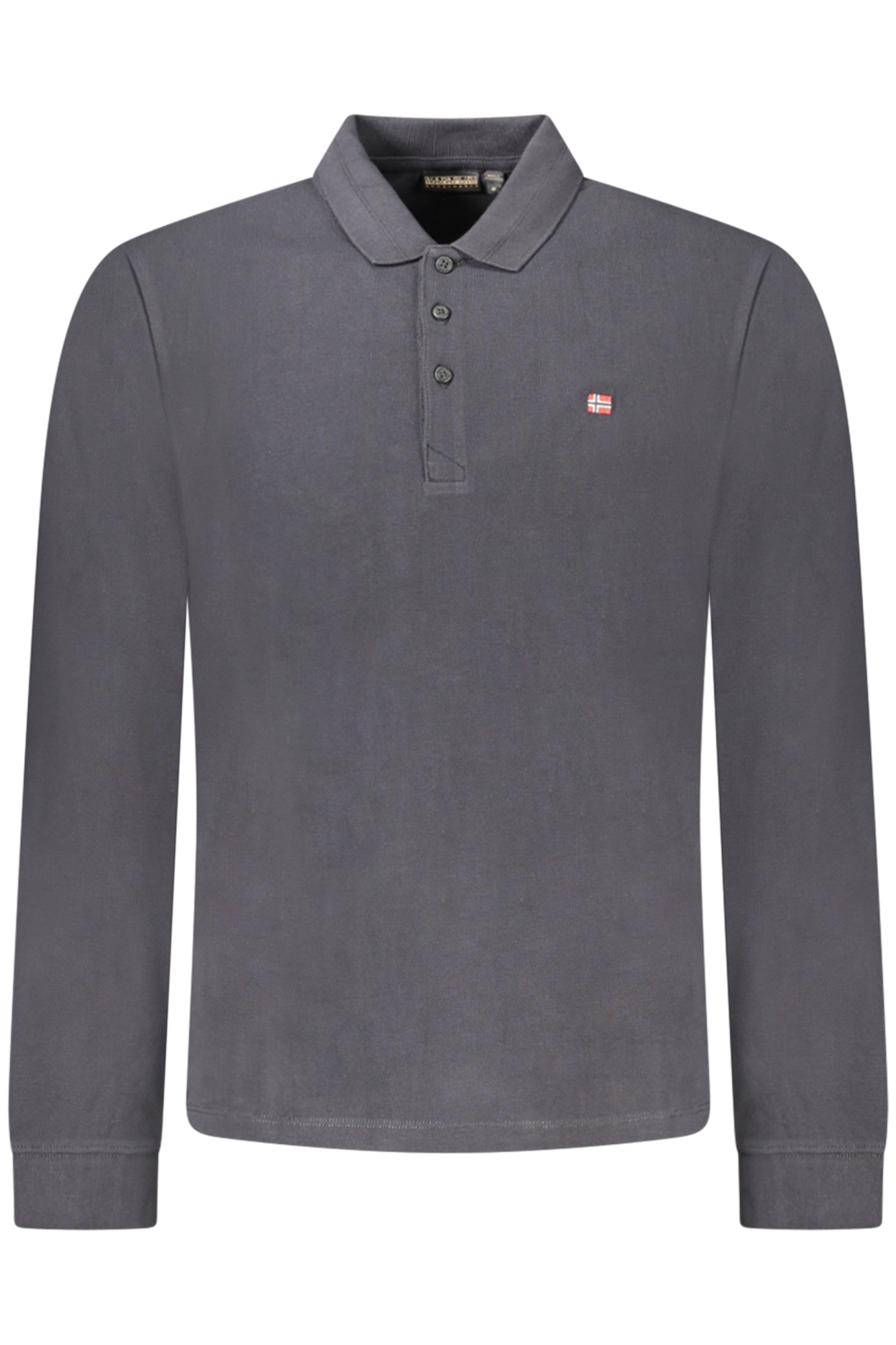 NAPAPIJRI POLO MANICHE LUNGHE UOMO - Nero