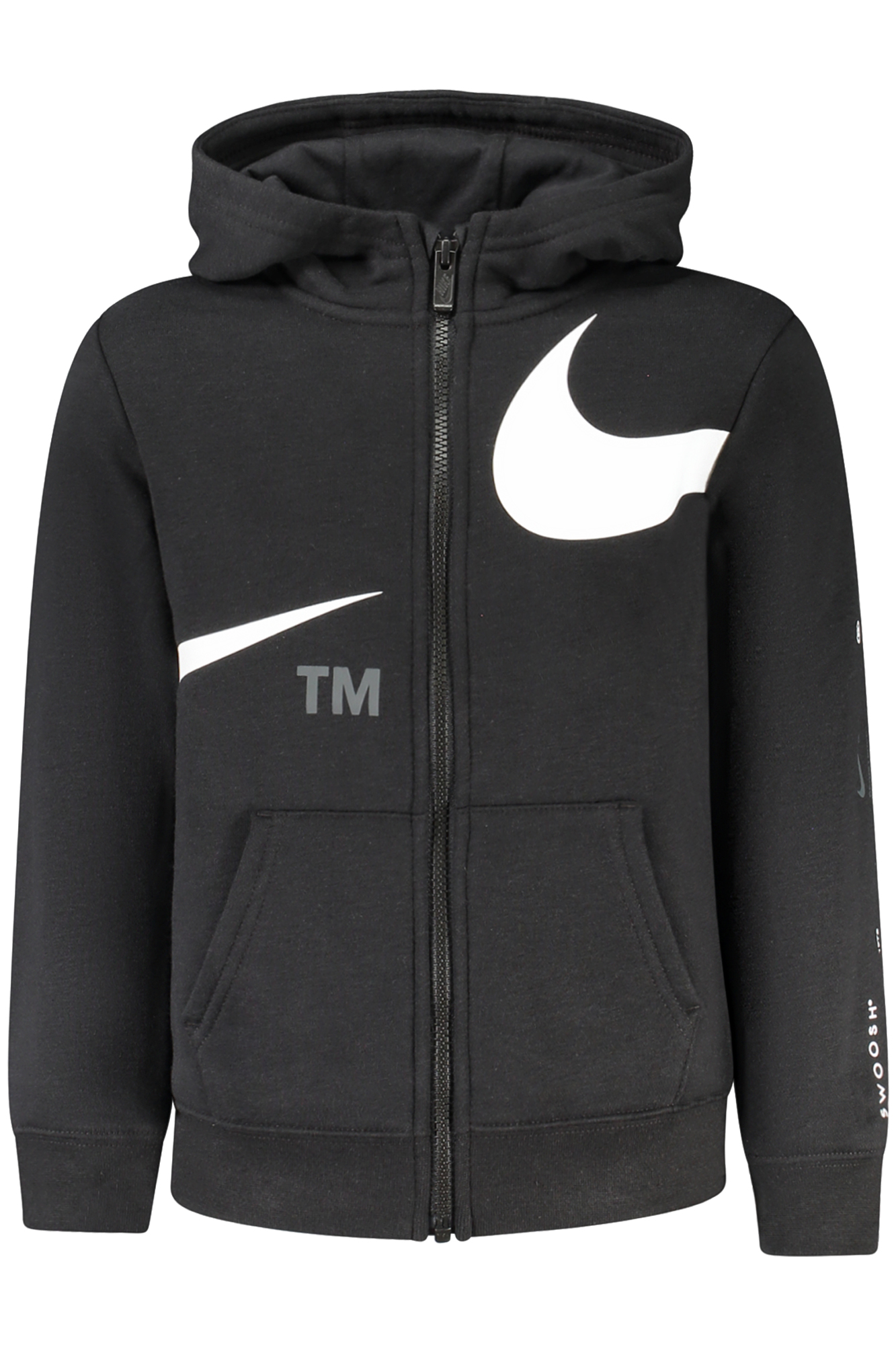 NIKE FELPA CON ZIP BAMBINO - Nero