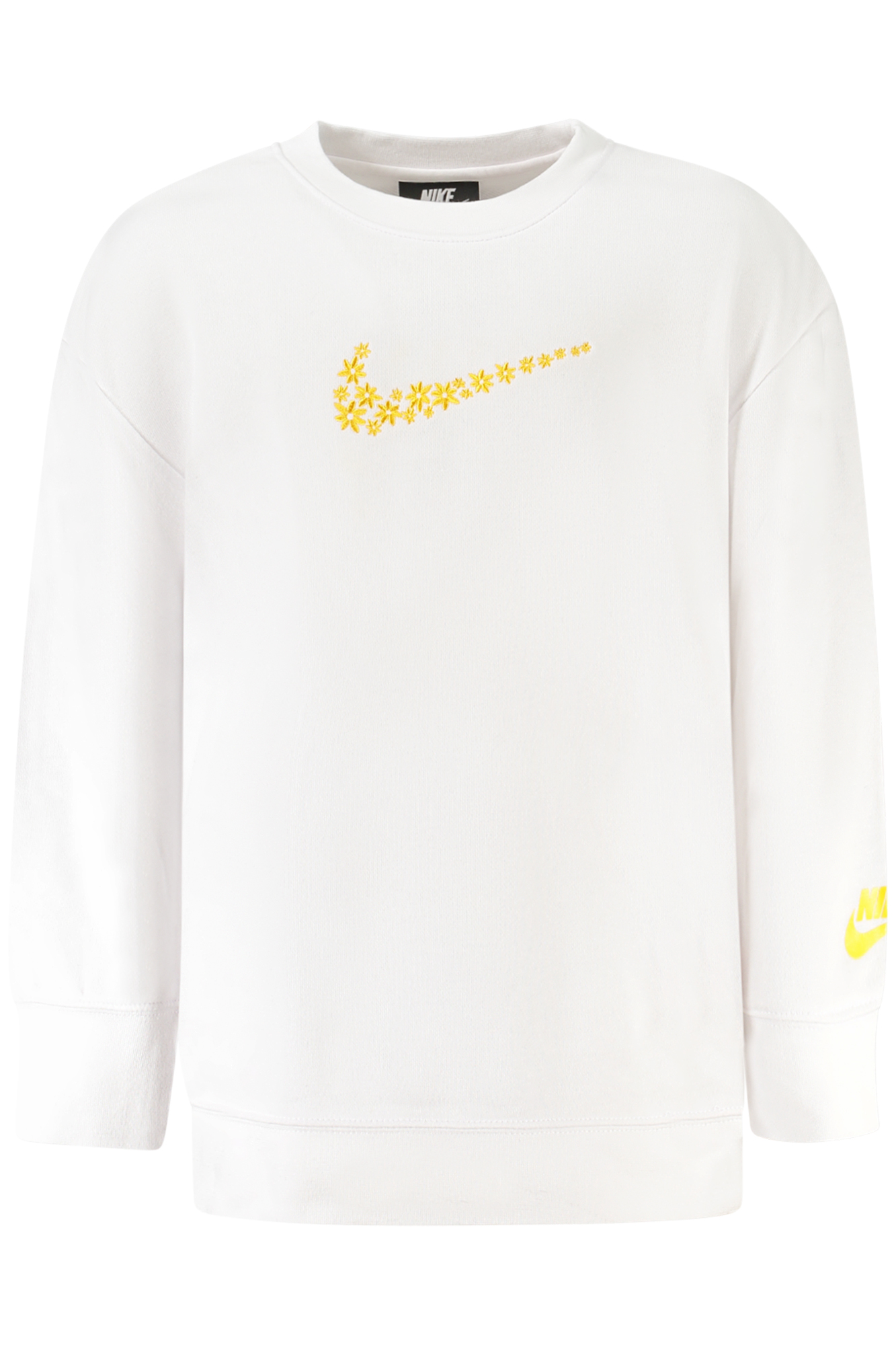 NIKE FELPA SENZA ZIP BAMBINA - Bianco