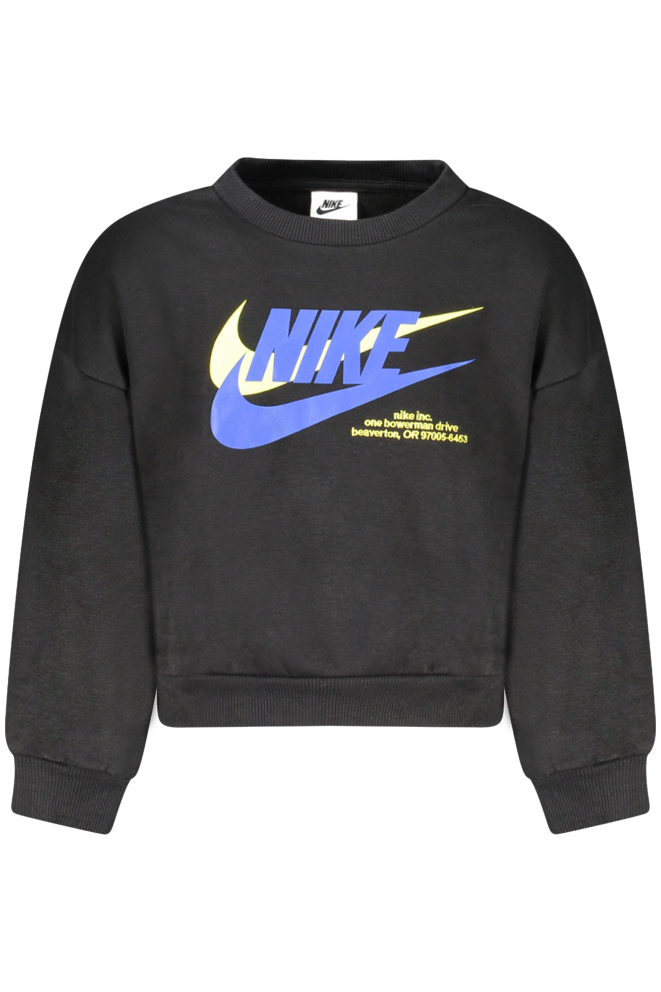 NIKE FELPA SENZA ZIP BAMBINO - Nero