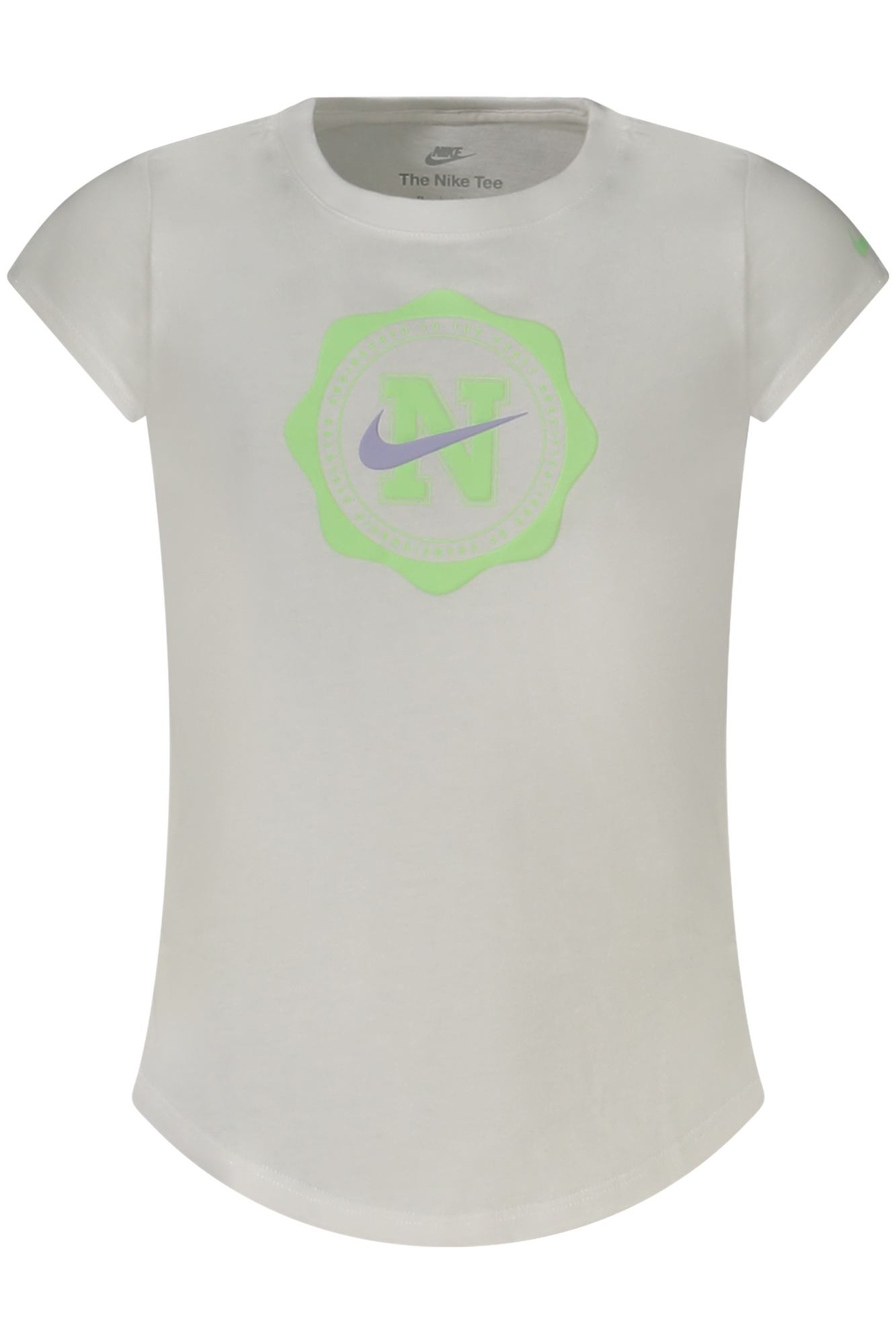 NIKE T-SHIRT MANICHE CORTE BAMBINA - Bianco