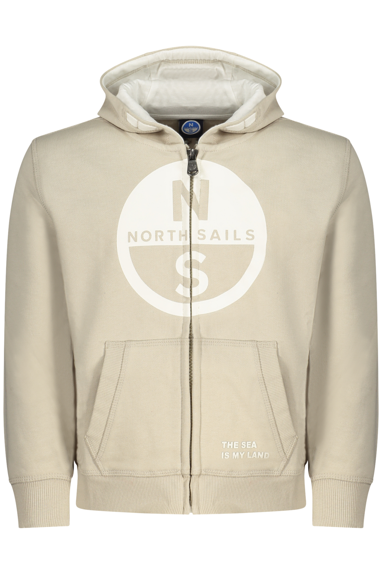 NORTH SAILS FELPA CON ZIP BAMBINO - Beige