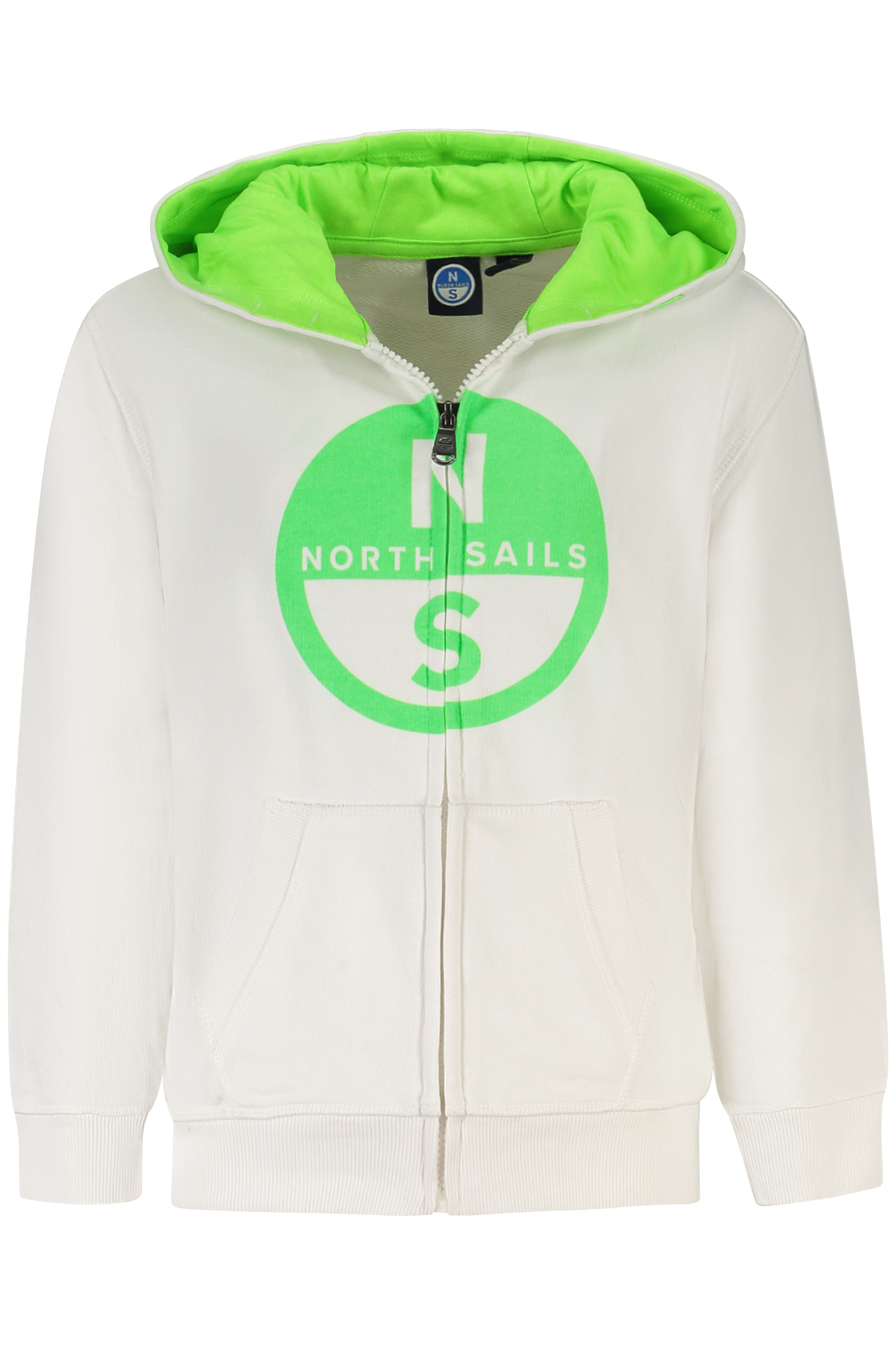 NORTH SAILS FELPA CON ZIP BAMBINO - Bianco