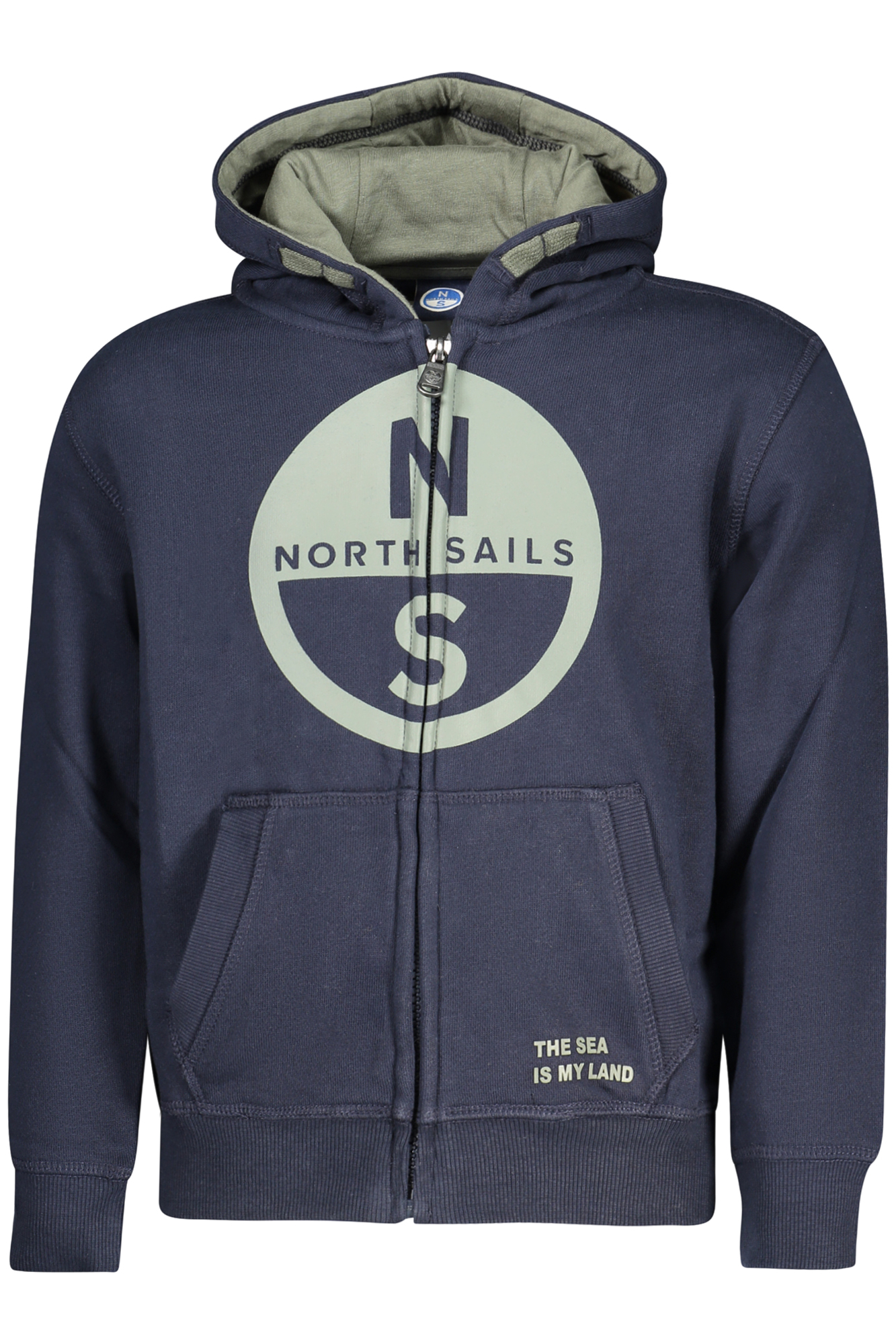 NORTH SAILS FELPA CON ZIP BAMBINO - Blu