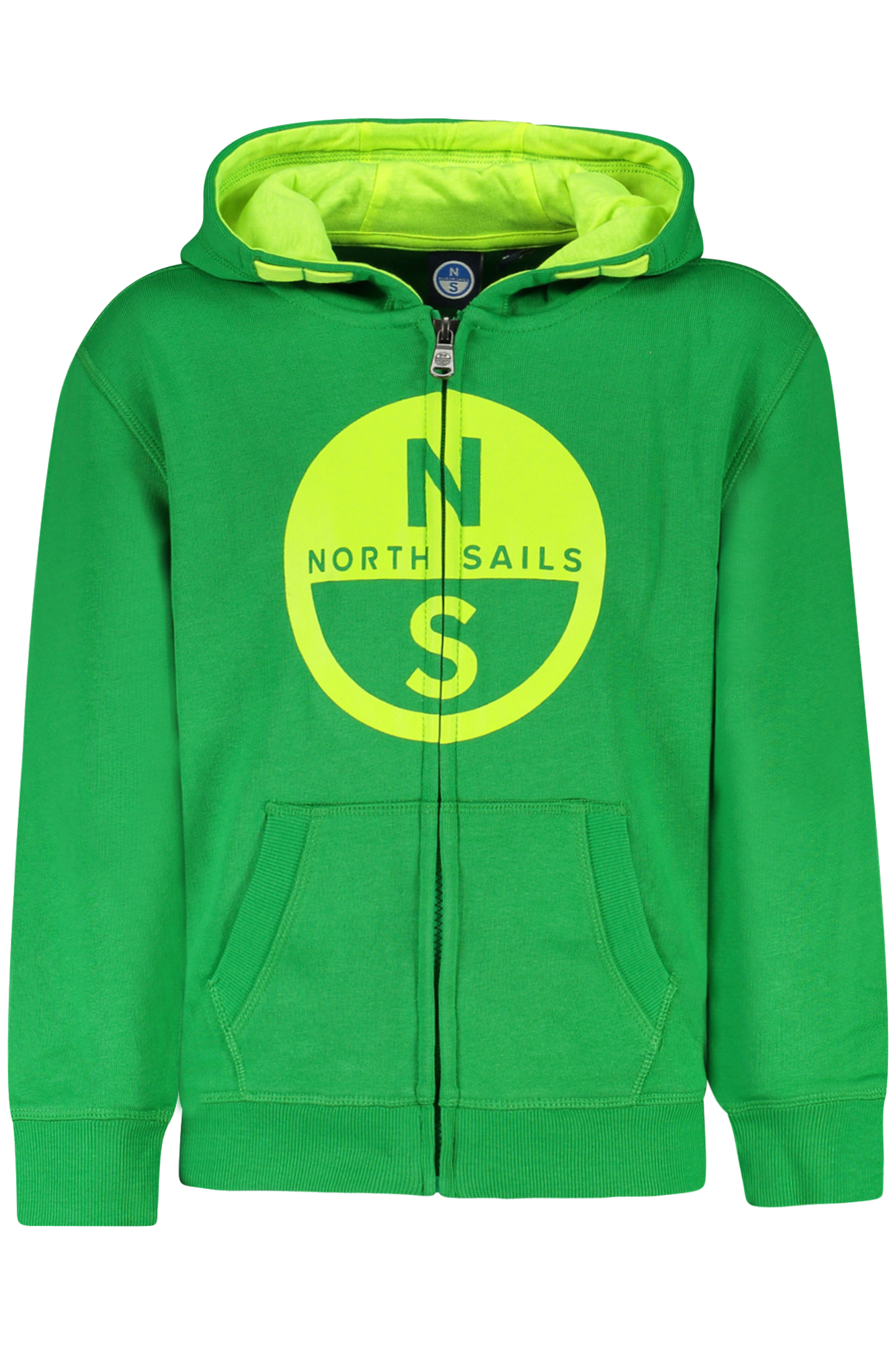 NORTH SAILS FELPA CON ZIP BAMBINO - Verde