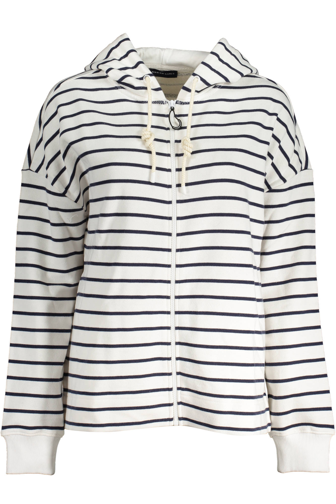 NORTH SAILS FELPA CON ZIP DONNA - Bianco