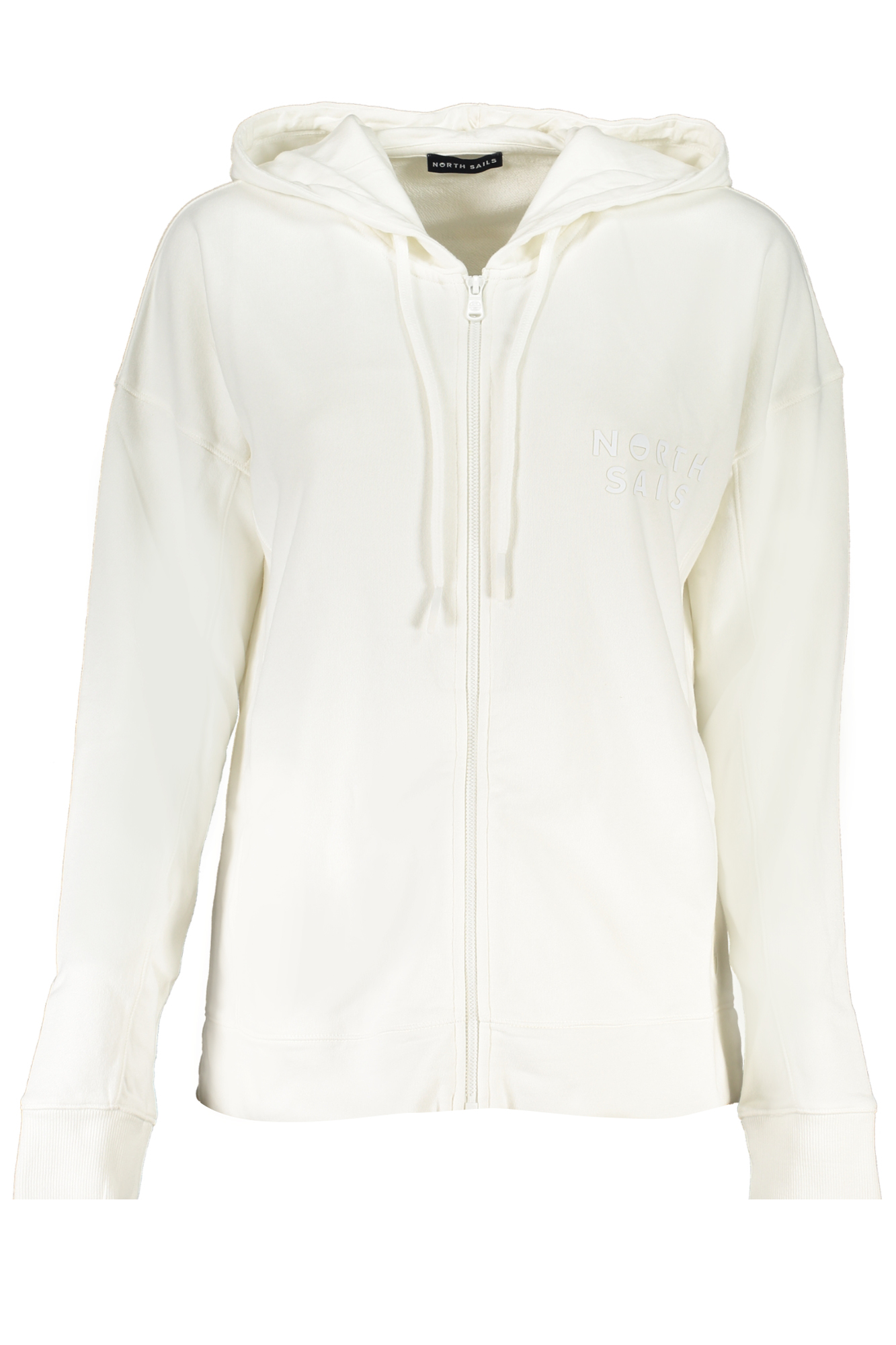 NORTH SAILS FELPA CON ZIP DONNA - Bianco