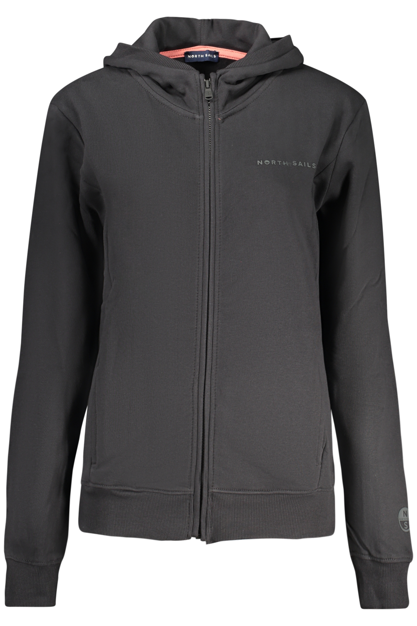 NORTH SAILS FELPA CON ZIP DONNA - Nero