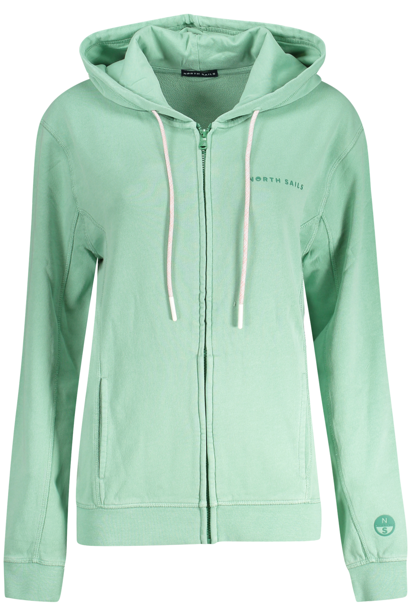 NORTH SAILS FELPA CON ZIP DONNA - Verde