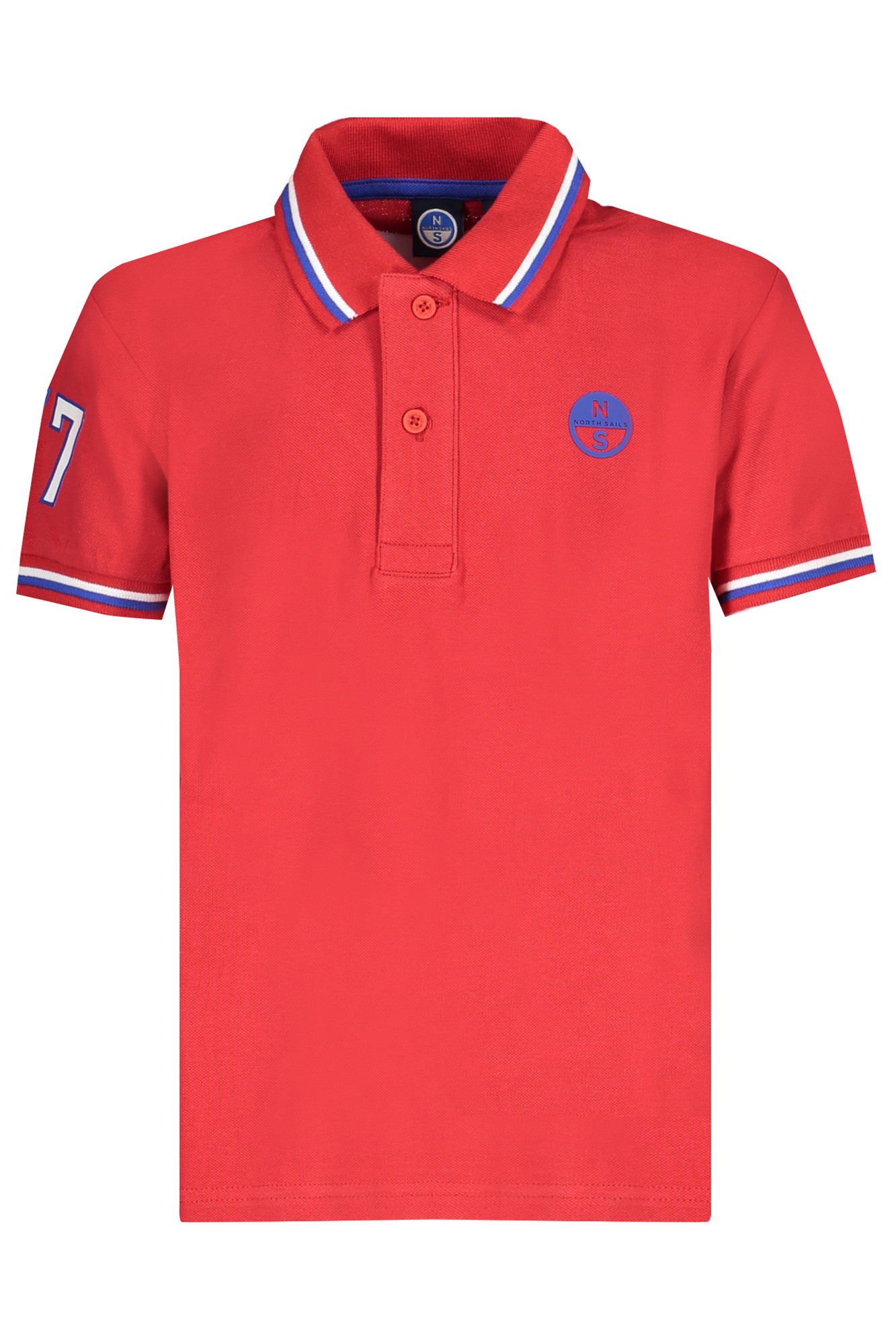 NORTH SAILS POLO MANICHE CORTE BAMBINO - Rosso