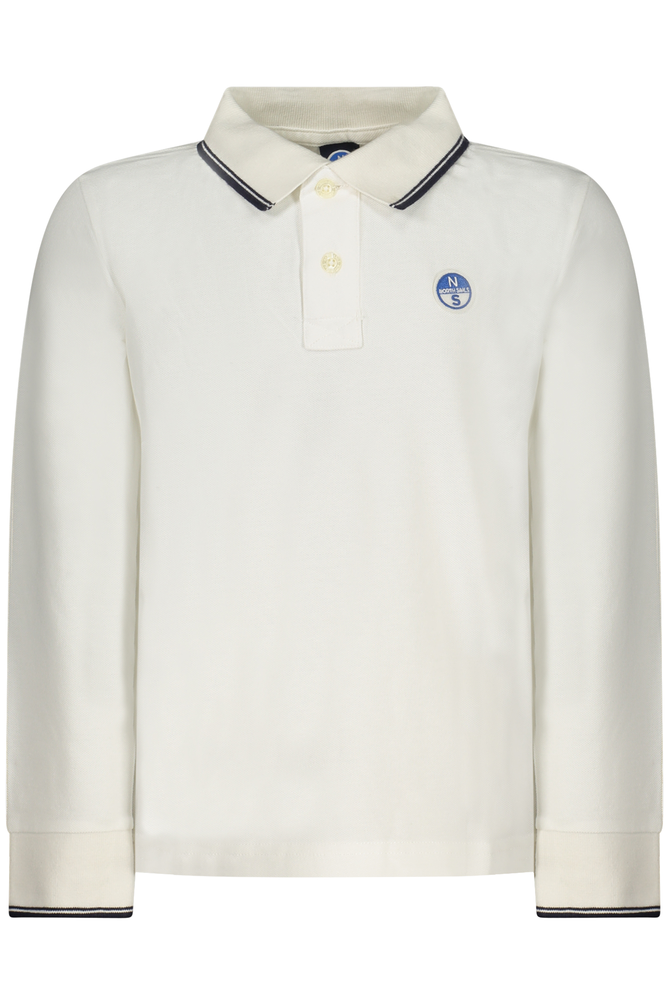 NORTH SAILS POLO MANICHE LUNGHE BAMBINO - Bianco