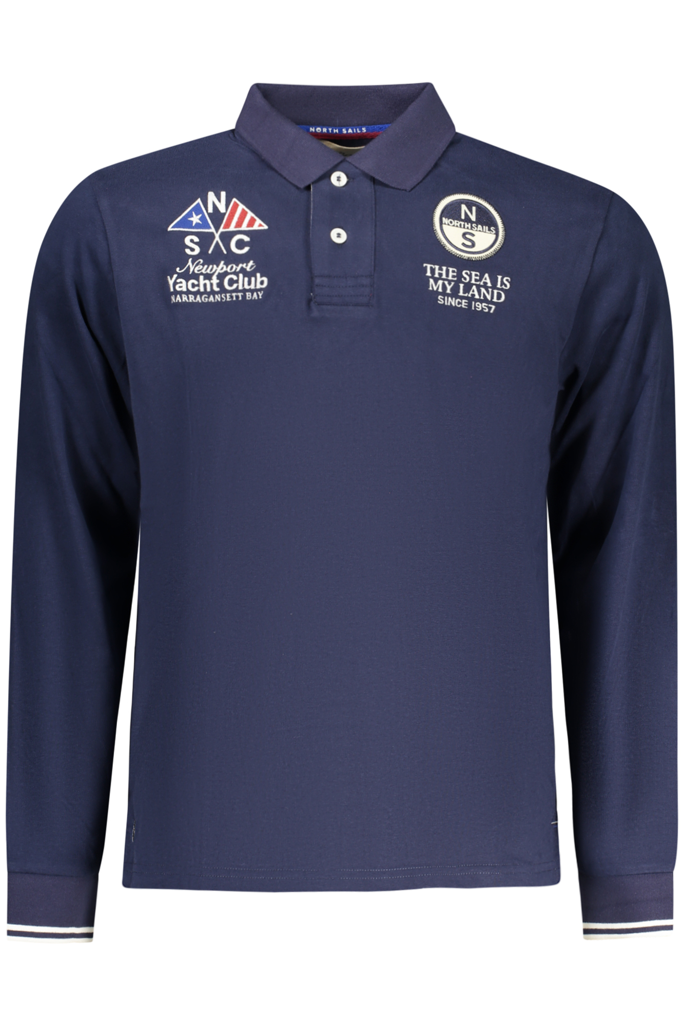 NORTH SAILS POLO MANICHE LUNGHE UOMO - Blu