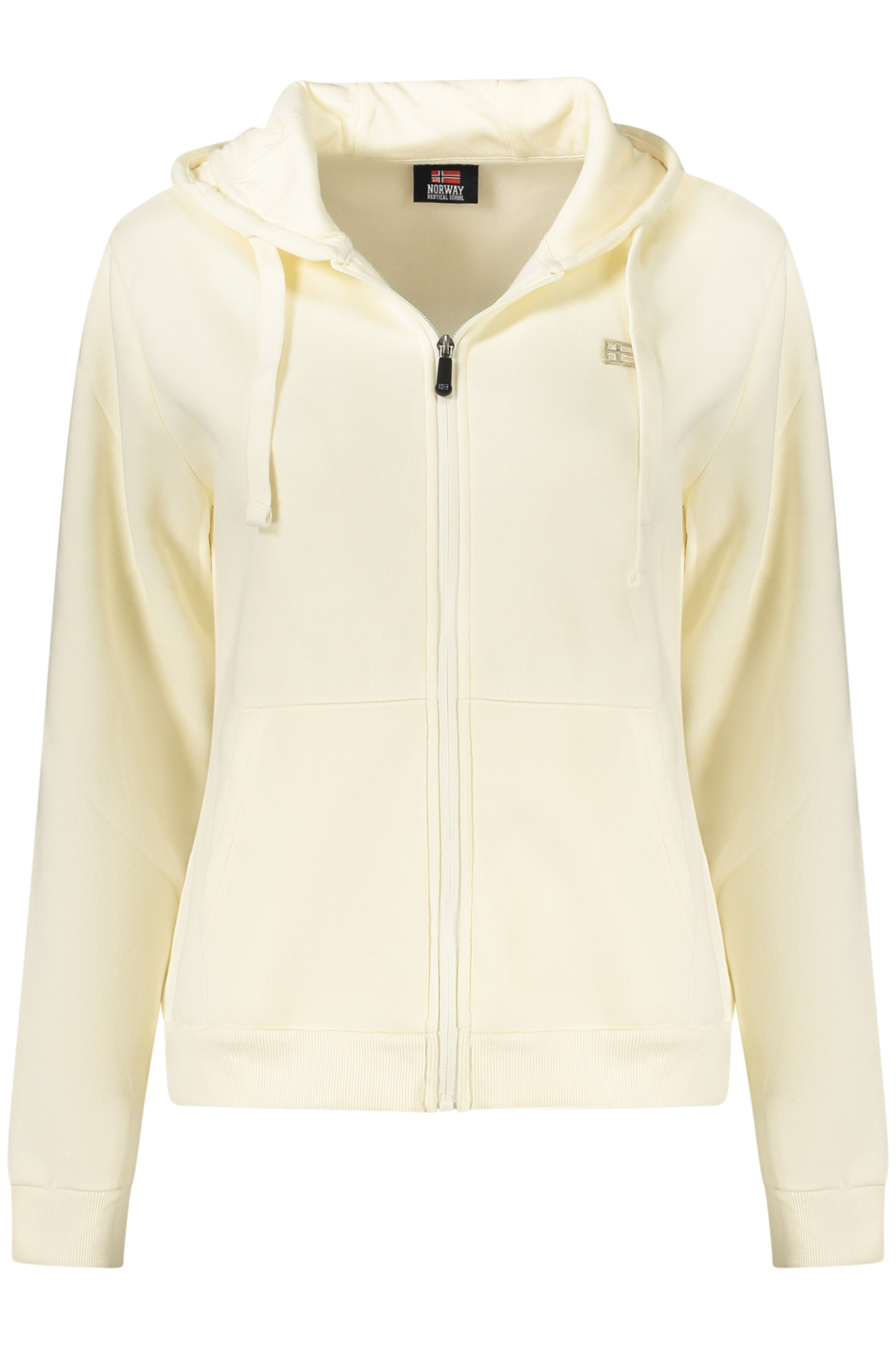 NORWAY 1963 FELPA CON ZIP DONNA - Bianco