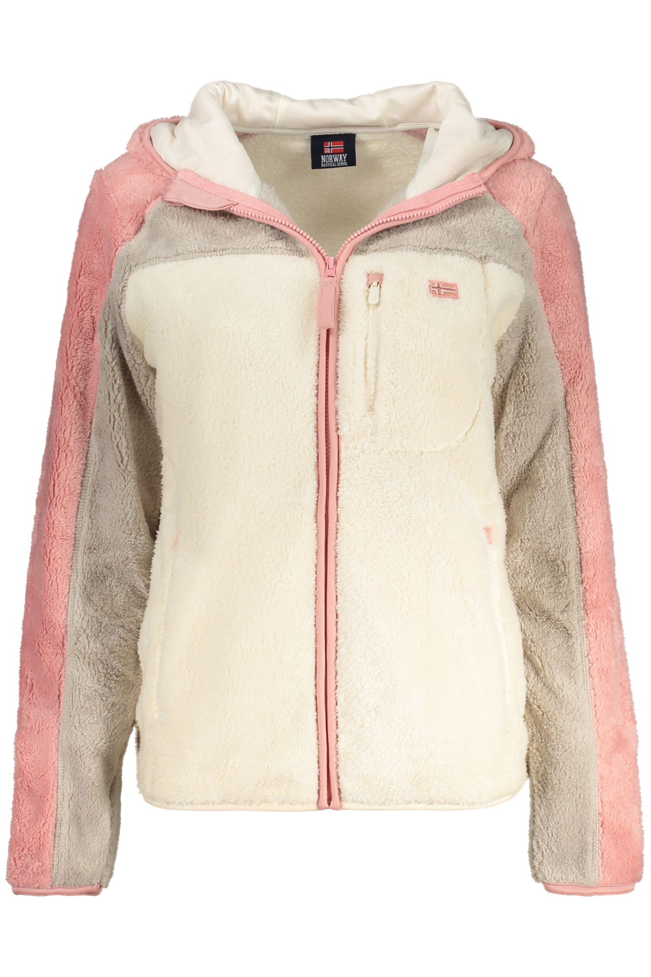 NORWAY 1963 FELPA CON ZIP DONNA - Bianco