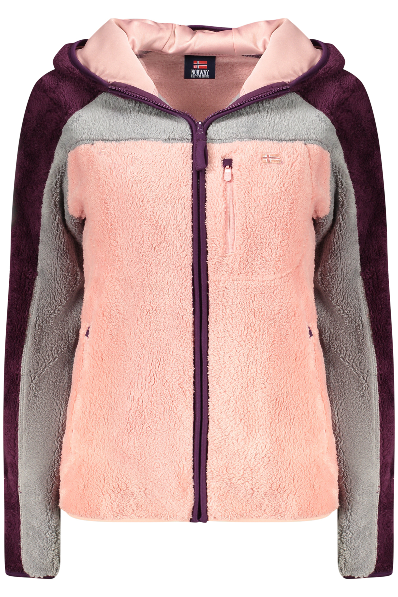 NORWAY 1963 FELPA CON ZIP DONNA - Rosa