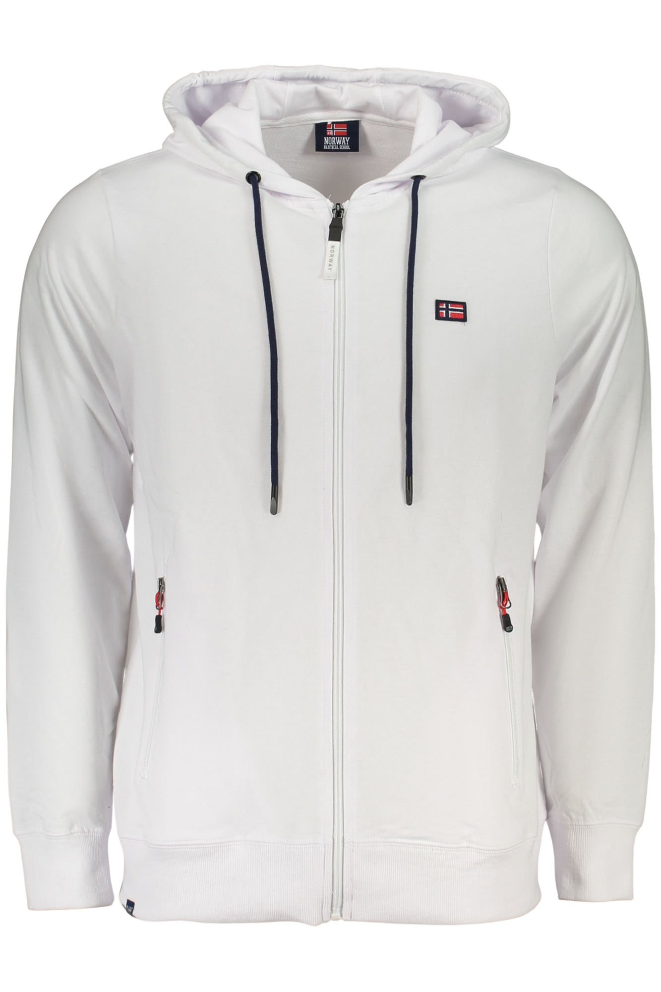 NORWAY 1963 FELPA CON ZIP UOMO - Bianco
