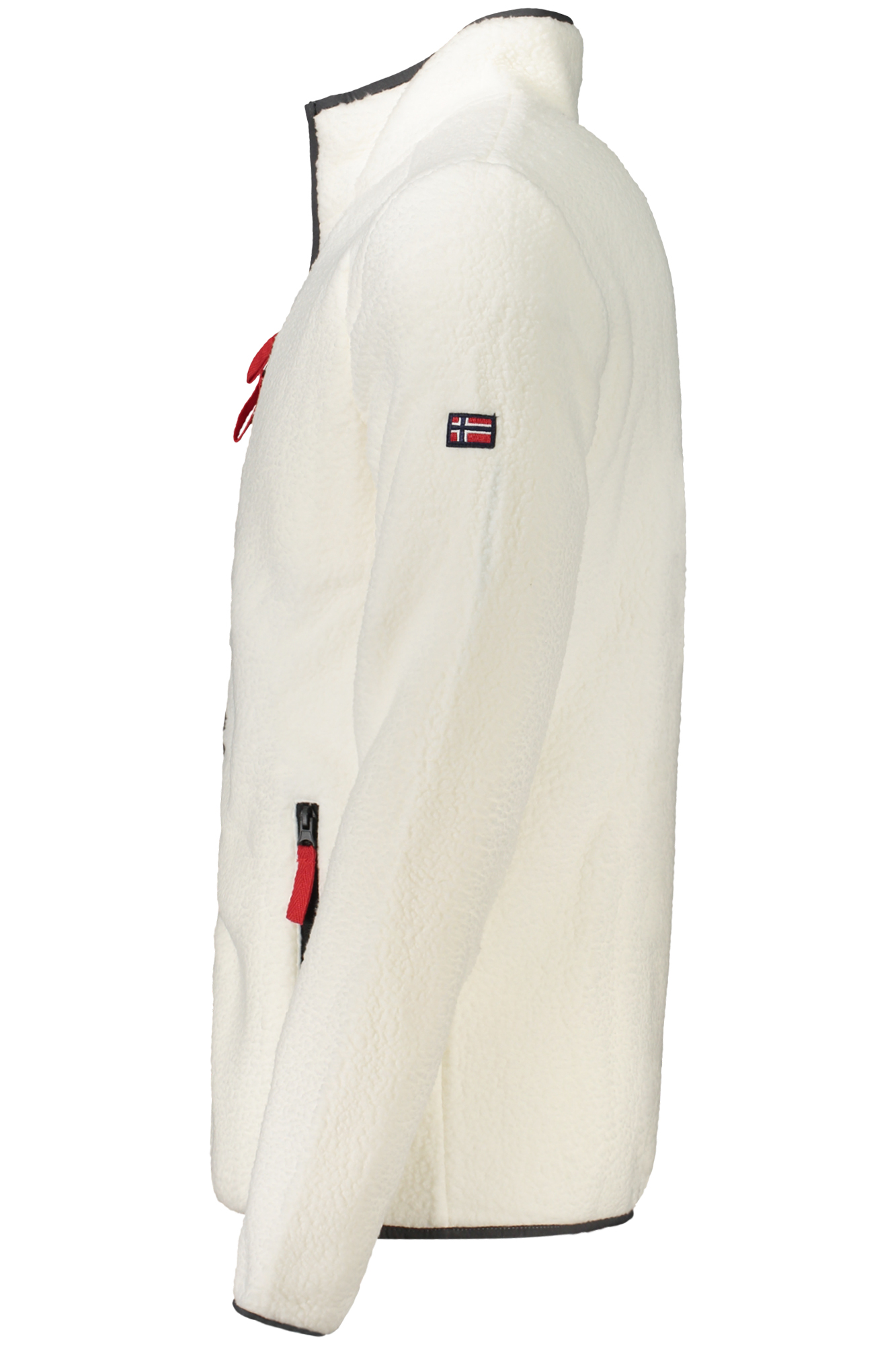 NORWAY 1963 FELPA CON ZIP UOMO - Bianco - immagine 3