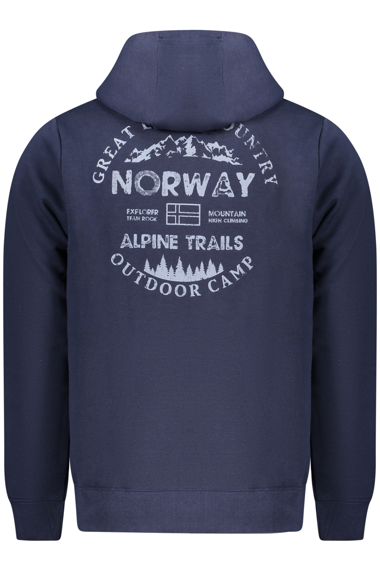 NORWAY 1963 FELPA CON ZIP UOMO - Blu - immagine 2