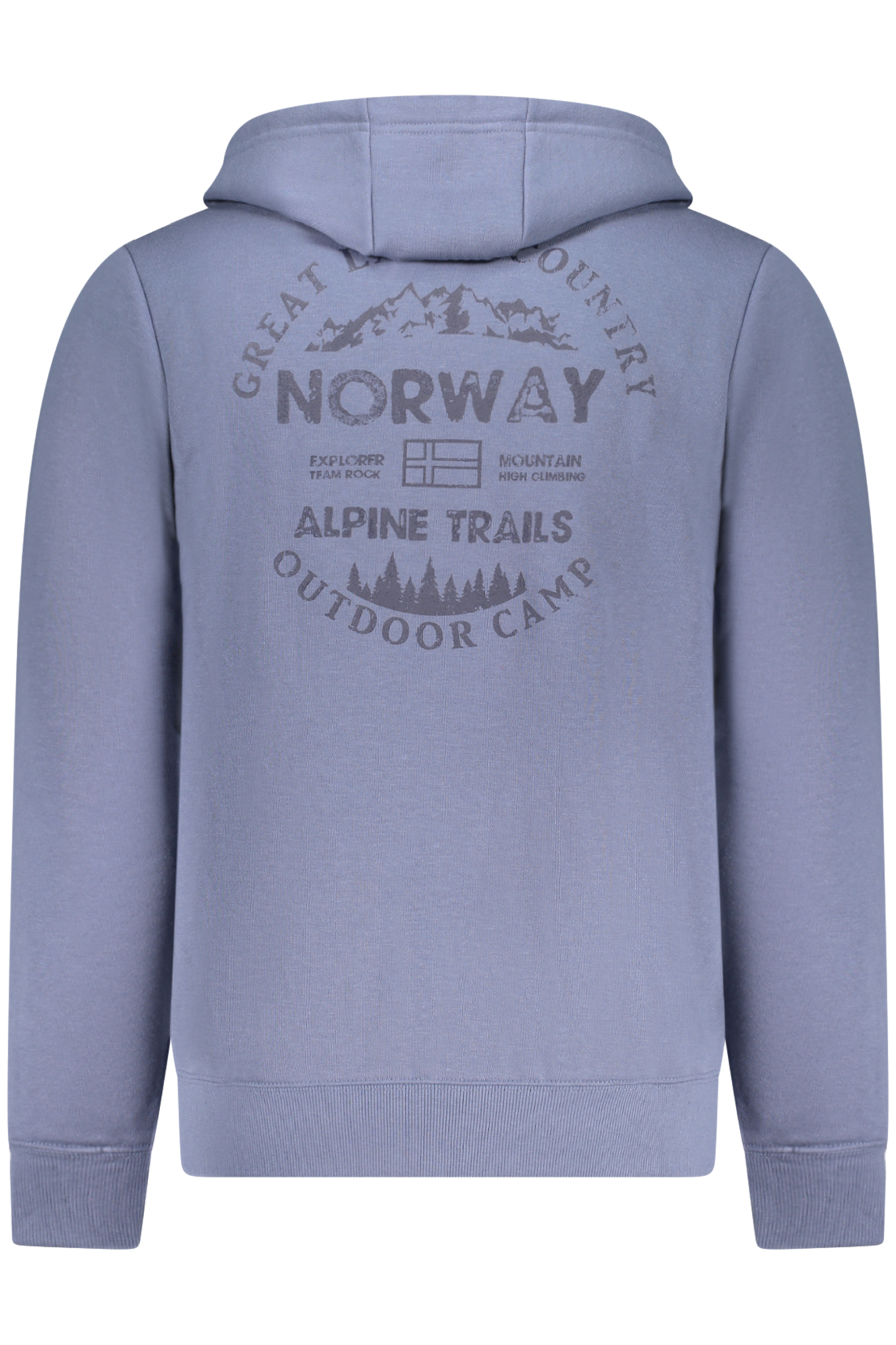 NORWAY 1963 FELPA CON ZIP UOMO - Blu - immagine 2