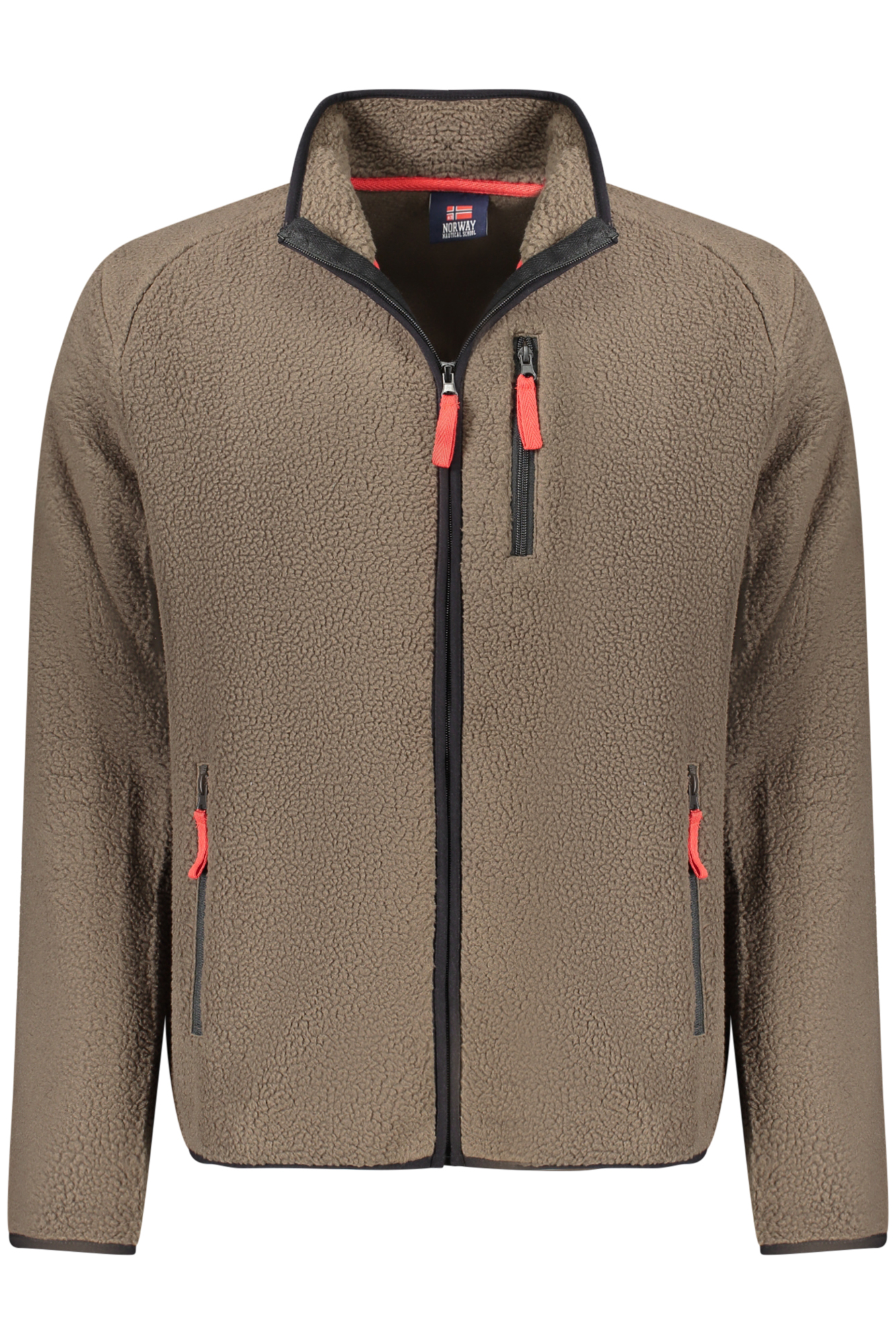 NORWAY 1963 FELPA CON ZIP UOMO - Marrone