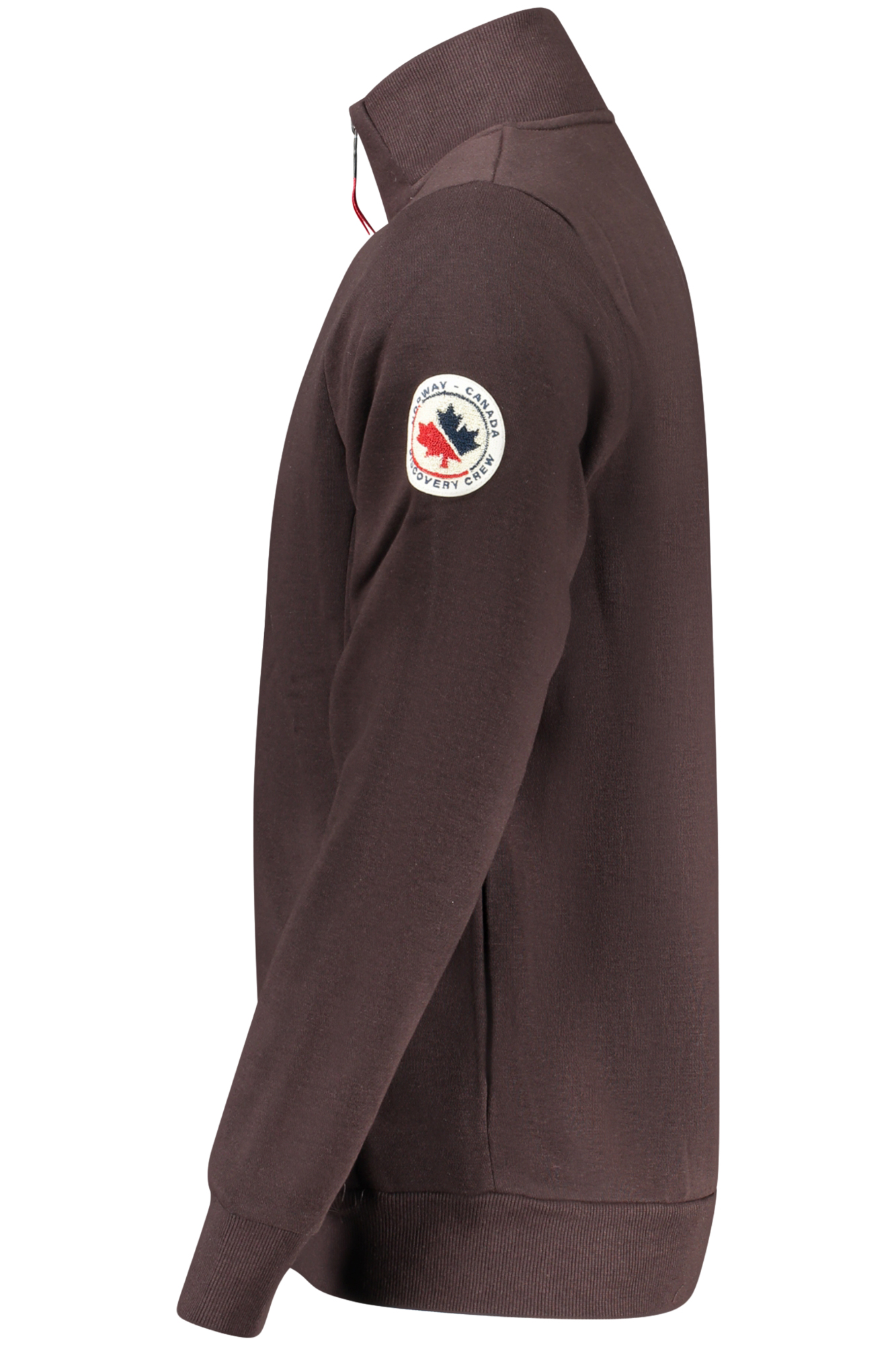 NORWAY 1963 FELPA CON ZIP UOMO - Marrone - immagine 3