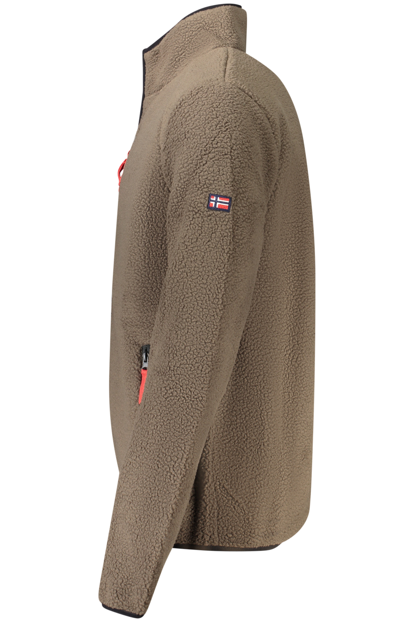 NORWAY 1963 FELPA CON ZIP UOMO - Marrone - immagine 3