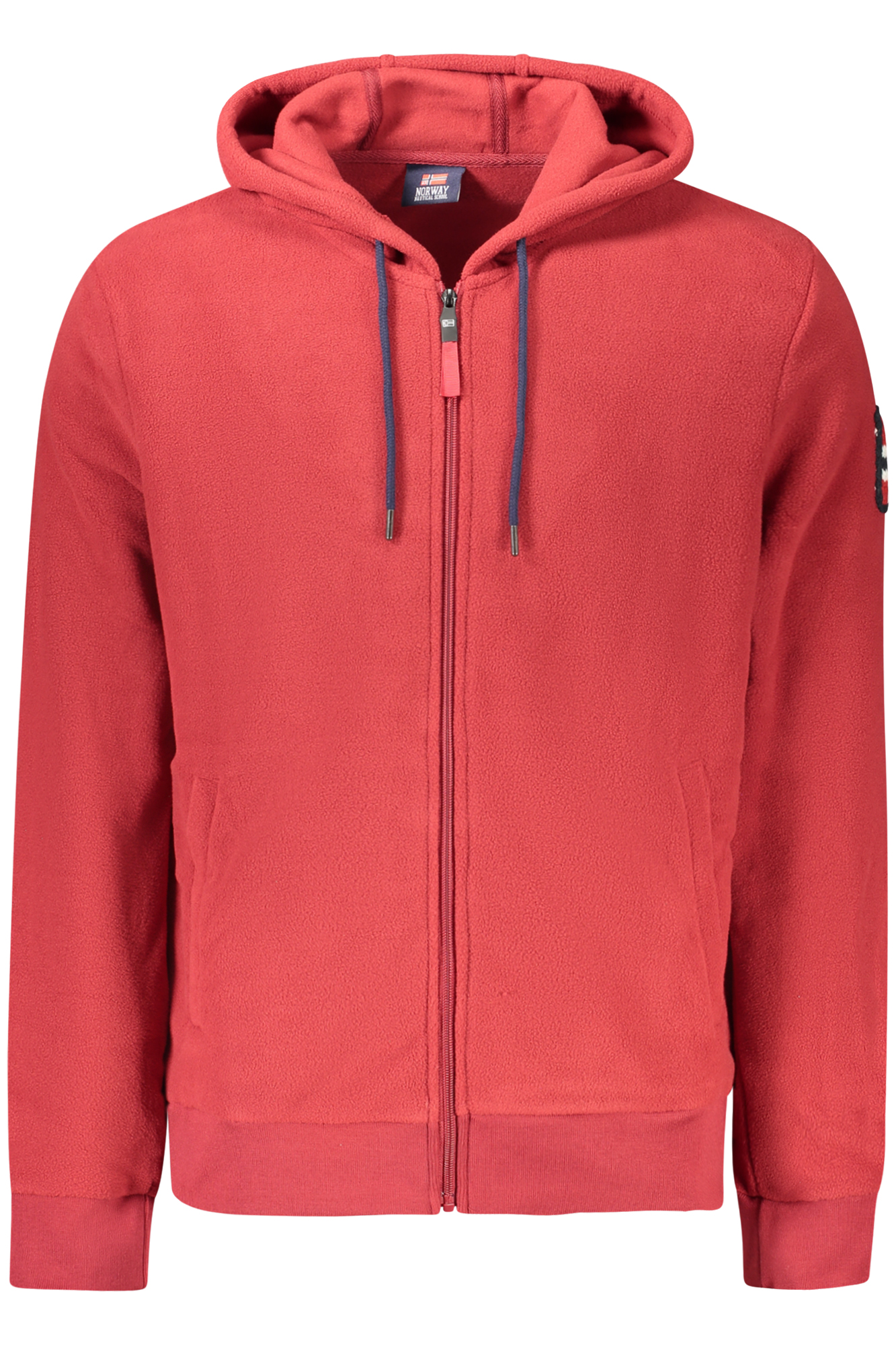 NORWAY 1963 FELPA CON ZIP UOMO - Rosso