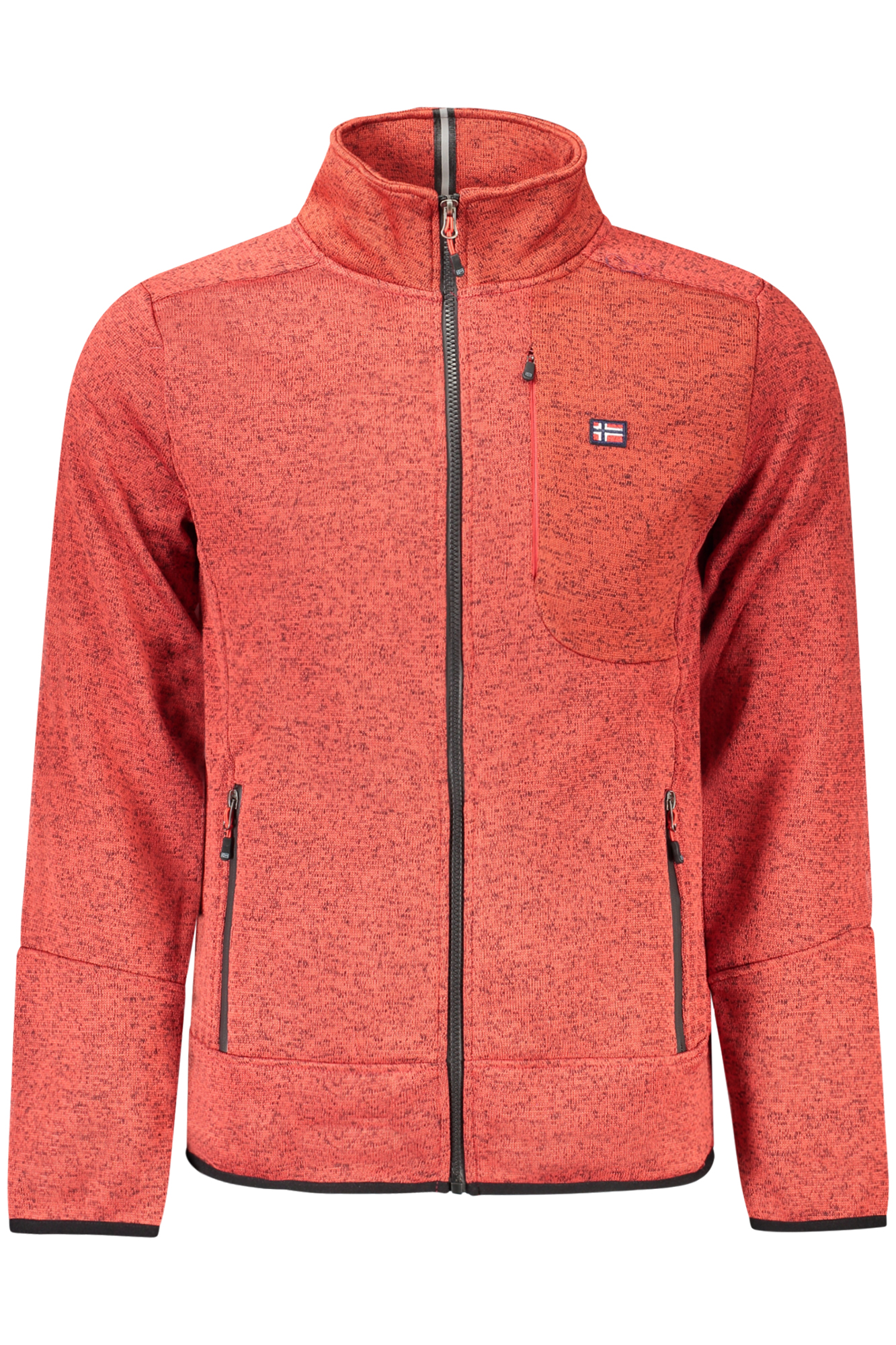 NORWAY 1963 FELPA CON ZIP UOMO - Rosso