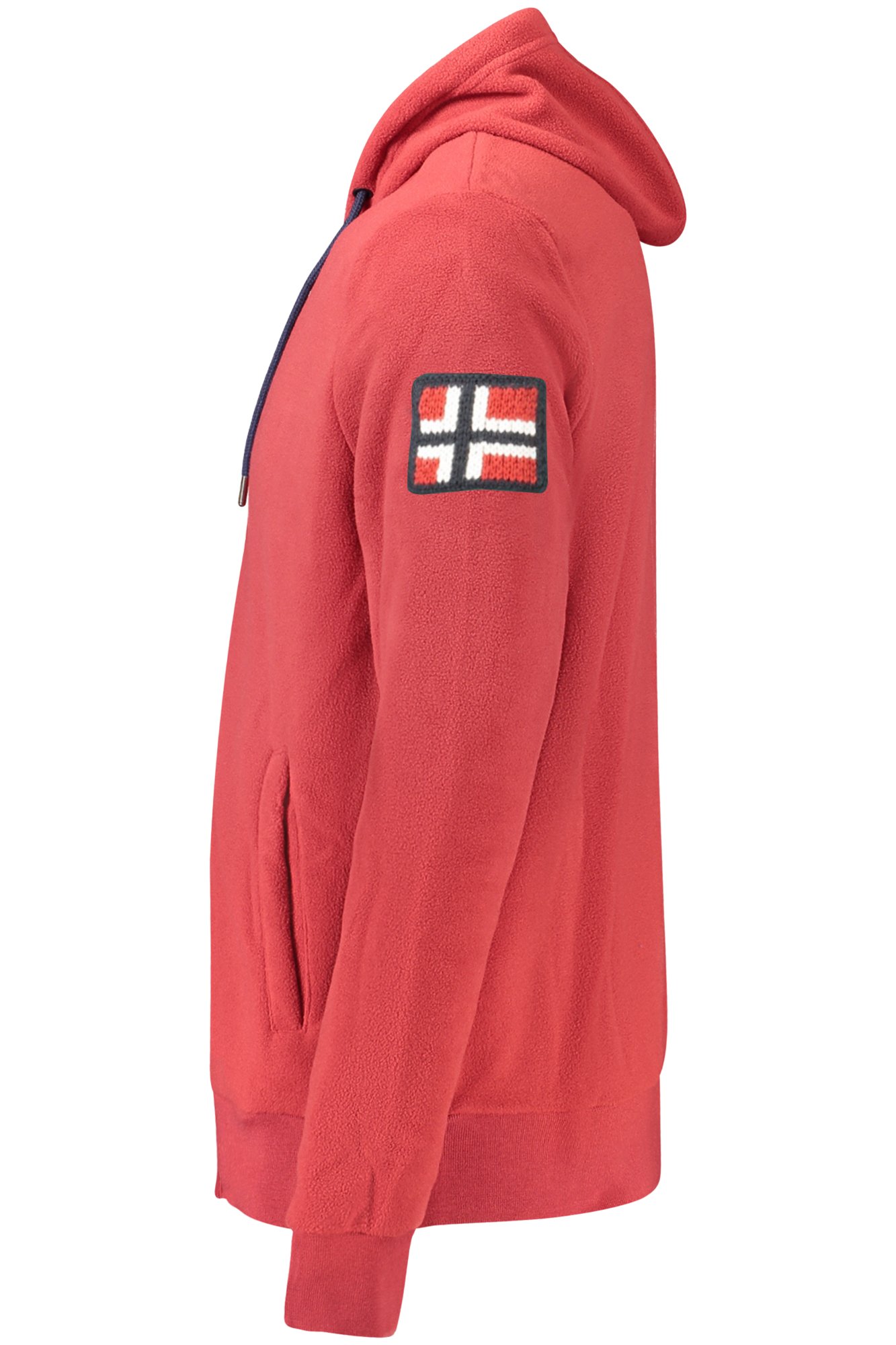 NORWAY 1963 FELPA CON ZIP UOMO - Rosso - immagine 3