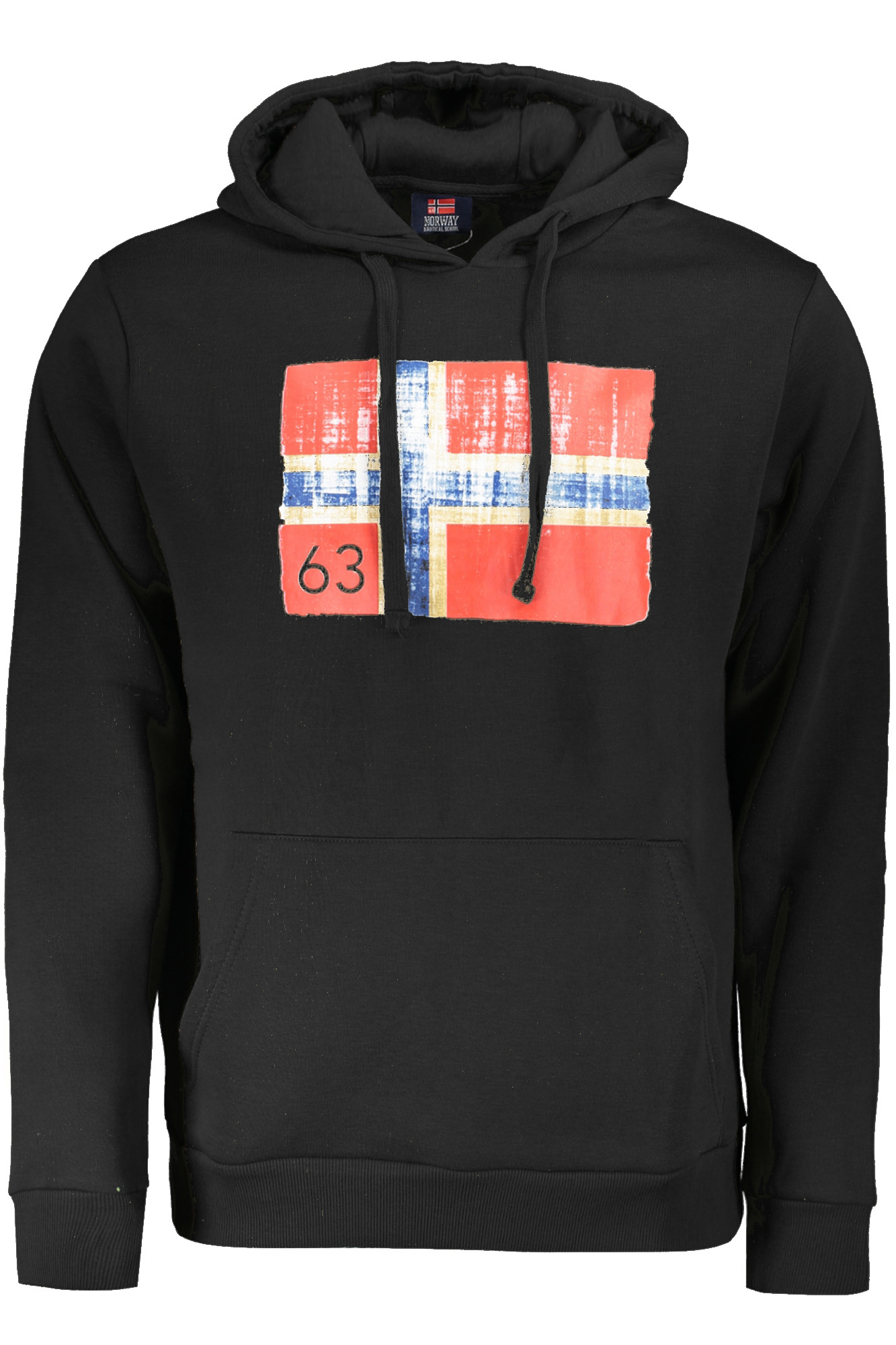 NORWAY 1963 FELPA SENZA ZIP UOMO - Nero