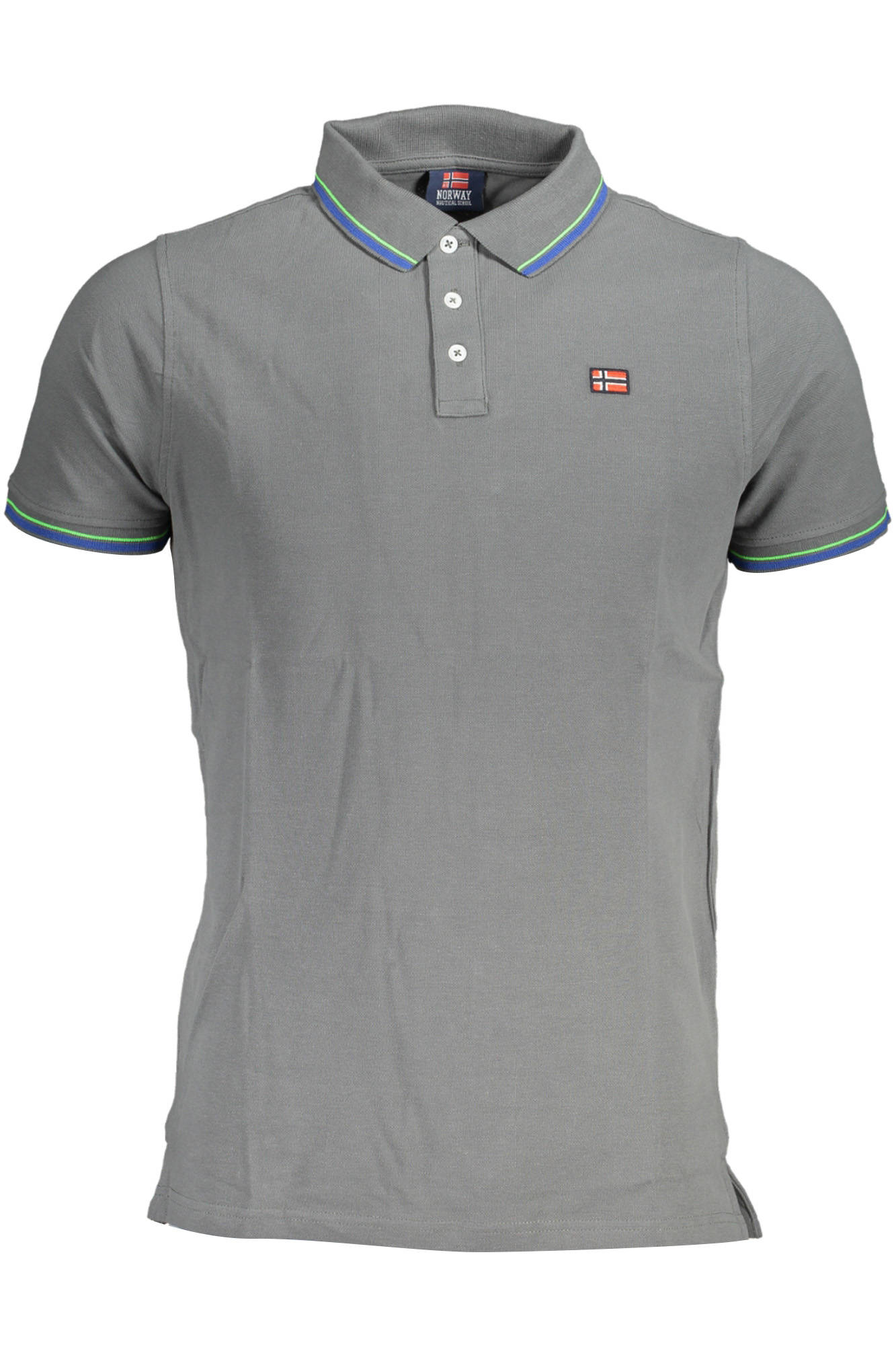 NORWAY 1963 POLO MANICHE CORTE UOMO - Grigio