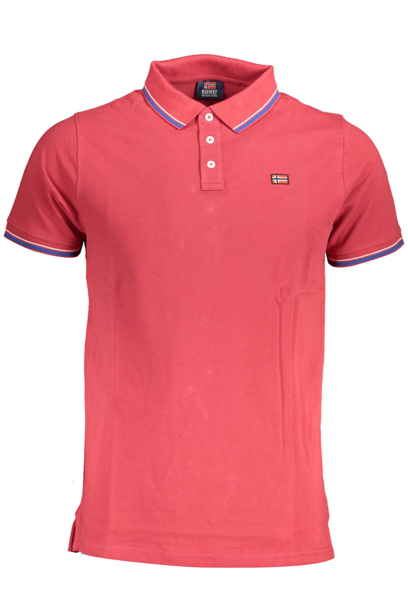NORWAY 1963 POLO MANICHE CORTE UOMO - Rosso