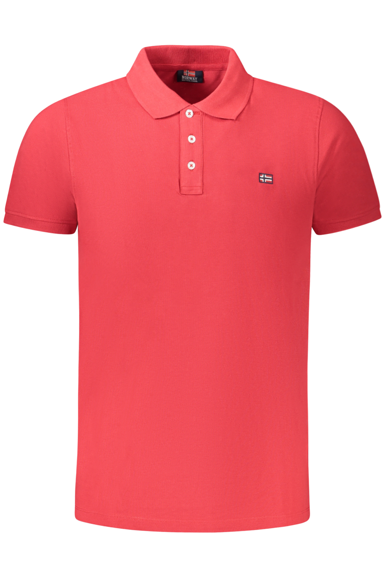 NORWAY 1963 POLO MANICHE CORTE UOMO - Rosso