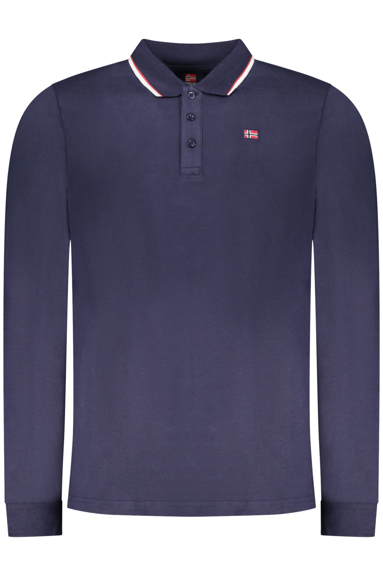 NORWAY 1963 POLO MANICHE LUNGHE UOMO - Blu