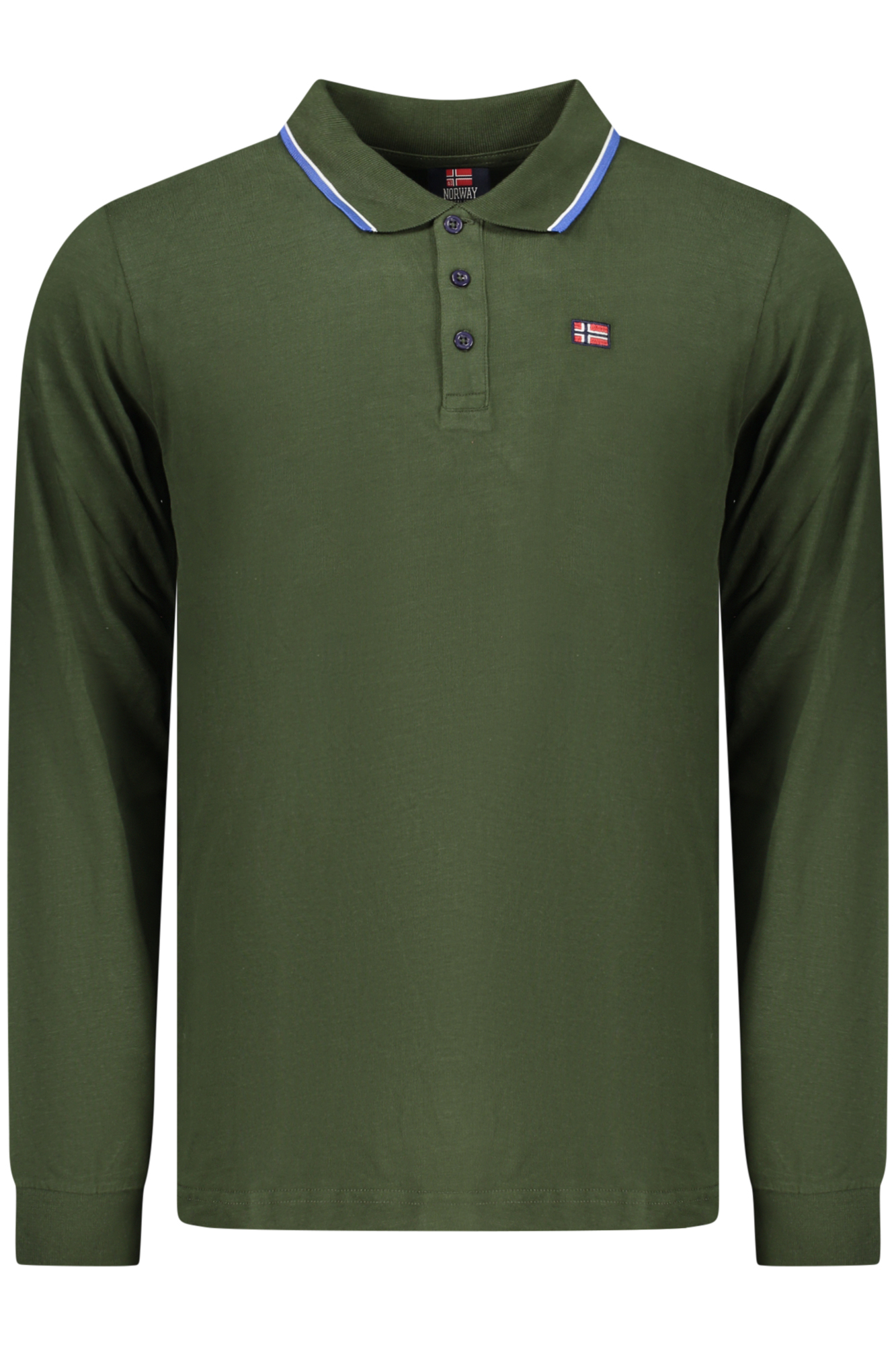 NORWAY 1963 POLO MANICHE LUNGHE UOMO - Verde
