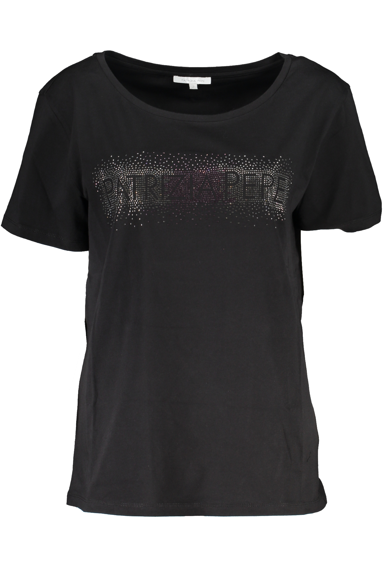 PATRIZIA PEPE T-SHIRT MANICHE CORTE DONNA - Nero