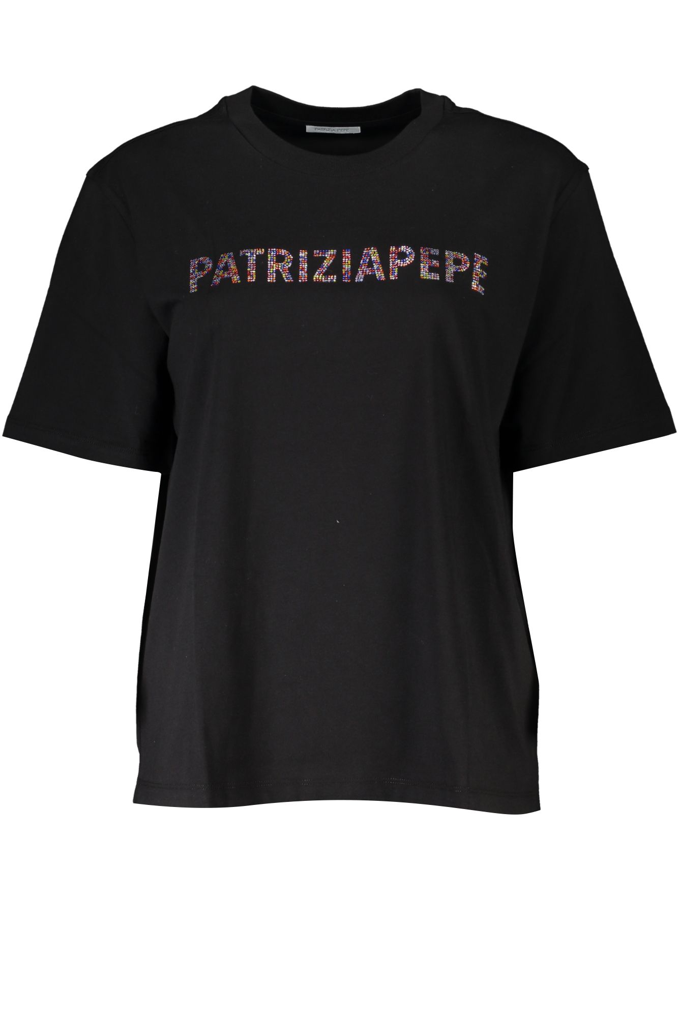 PATRIZIA PEPE T-SHIRT MANICHE CORTE DONNA - Nero
