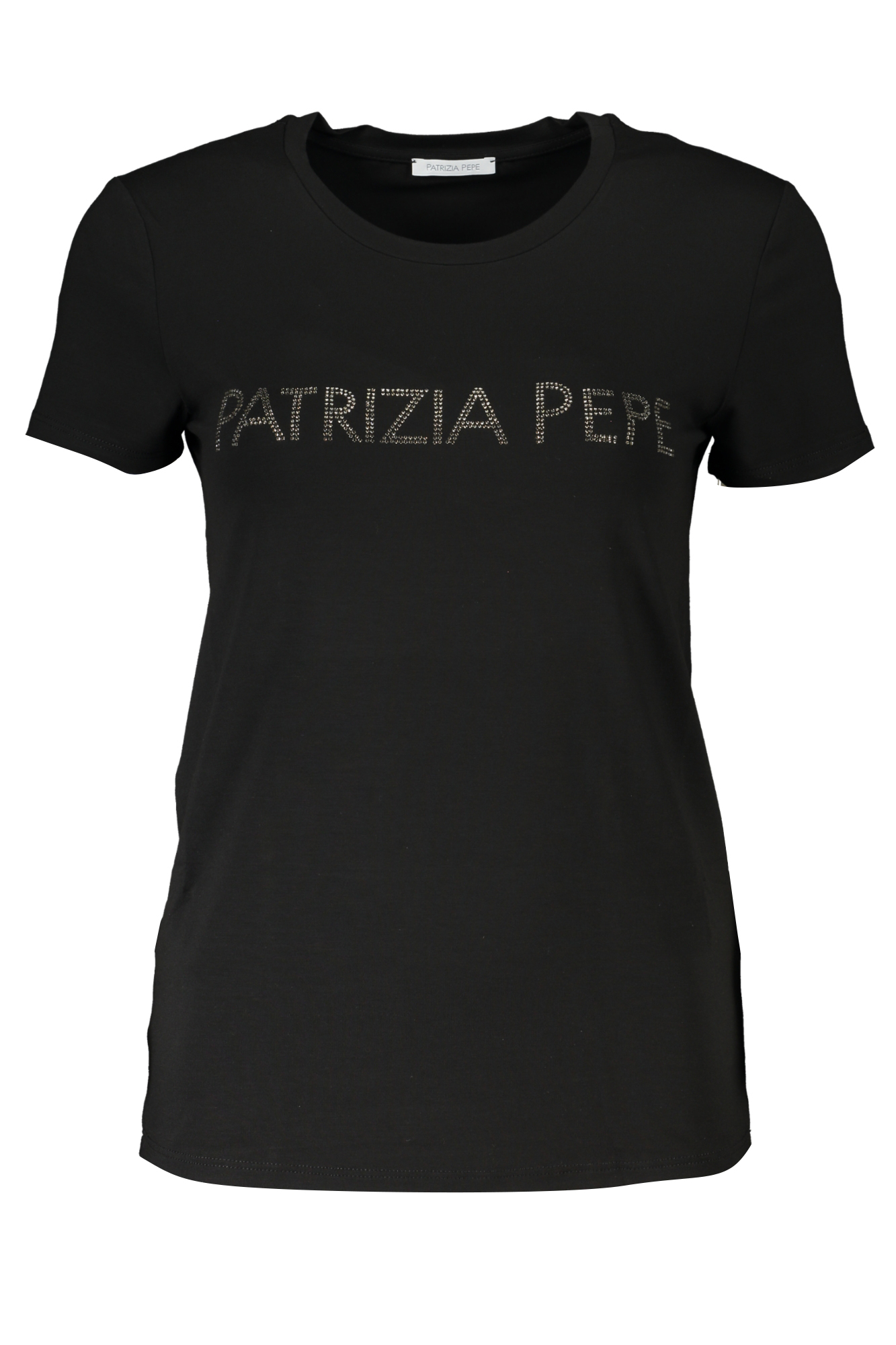 PATRIZIA PEPE T-SHIRT MANICHE CORTE DONNA - Nero