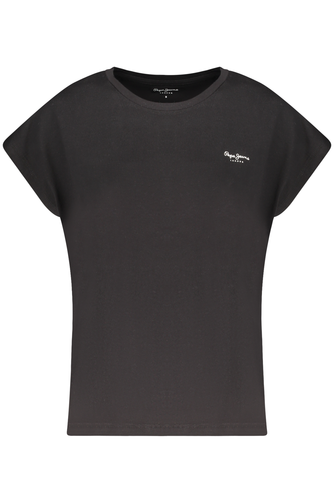 PEPE JEANS T-SHIRT MANICHE CORTE DONNA - Nero