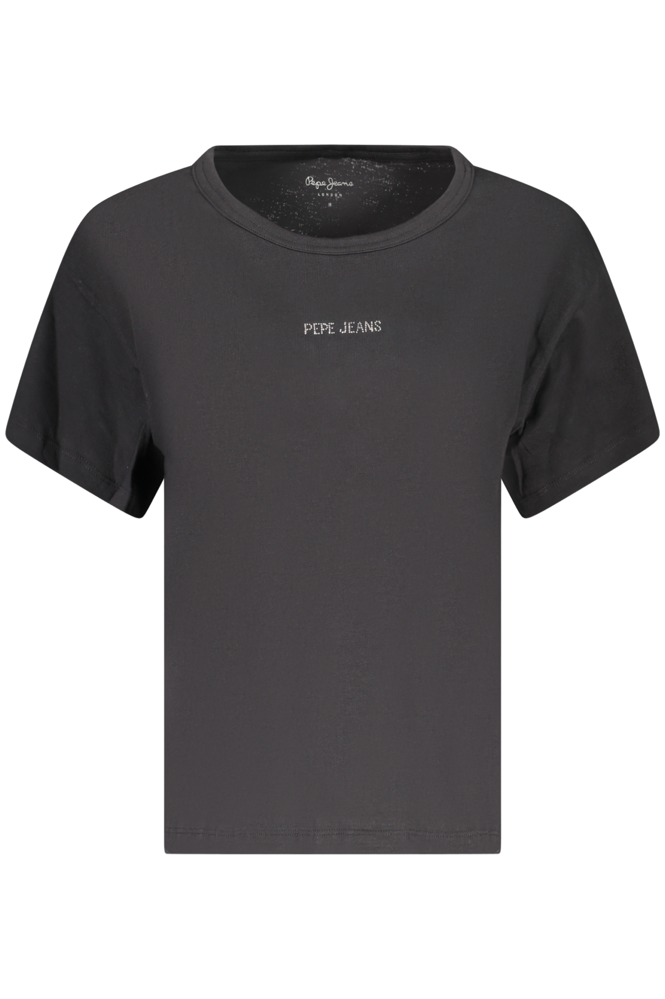 PEPE JEANS T-SHIRT MANICHE CORTE DONNA - Nero