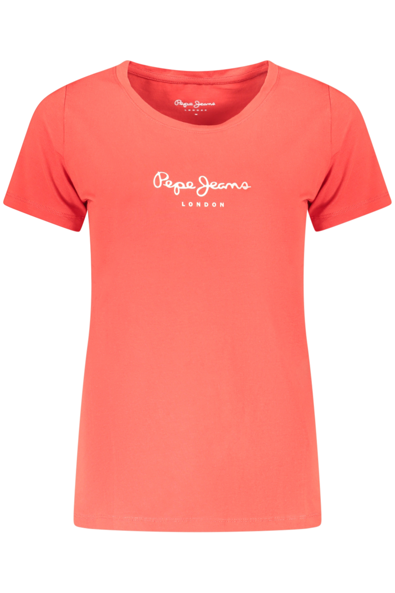 PEPE JEANS T-SHIRT MANICHE CORTE DONNA - Rosso