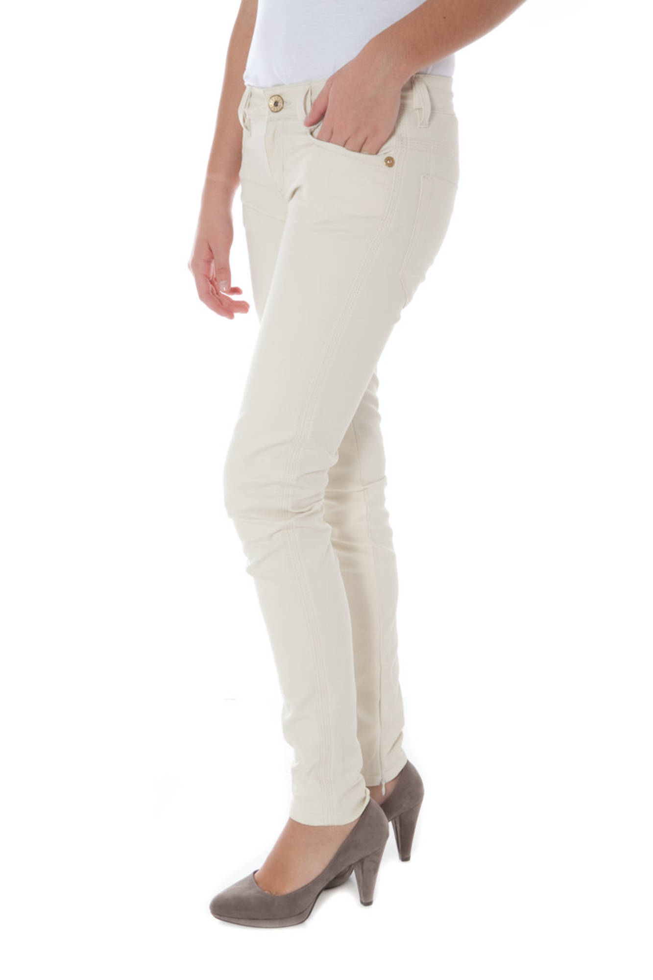 PHARD PANTALONE DONNA - Beige - immagine 3