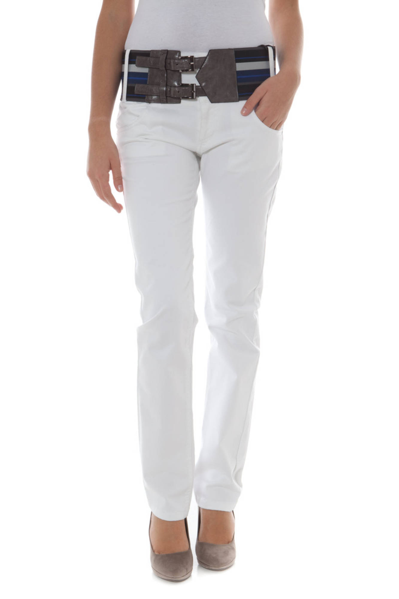 PHARD PANTALONE DONNA - Bianco