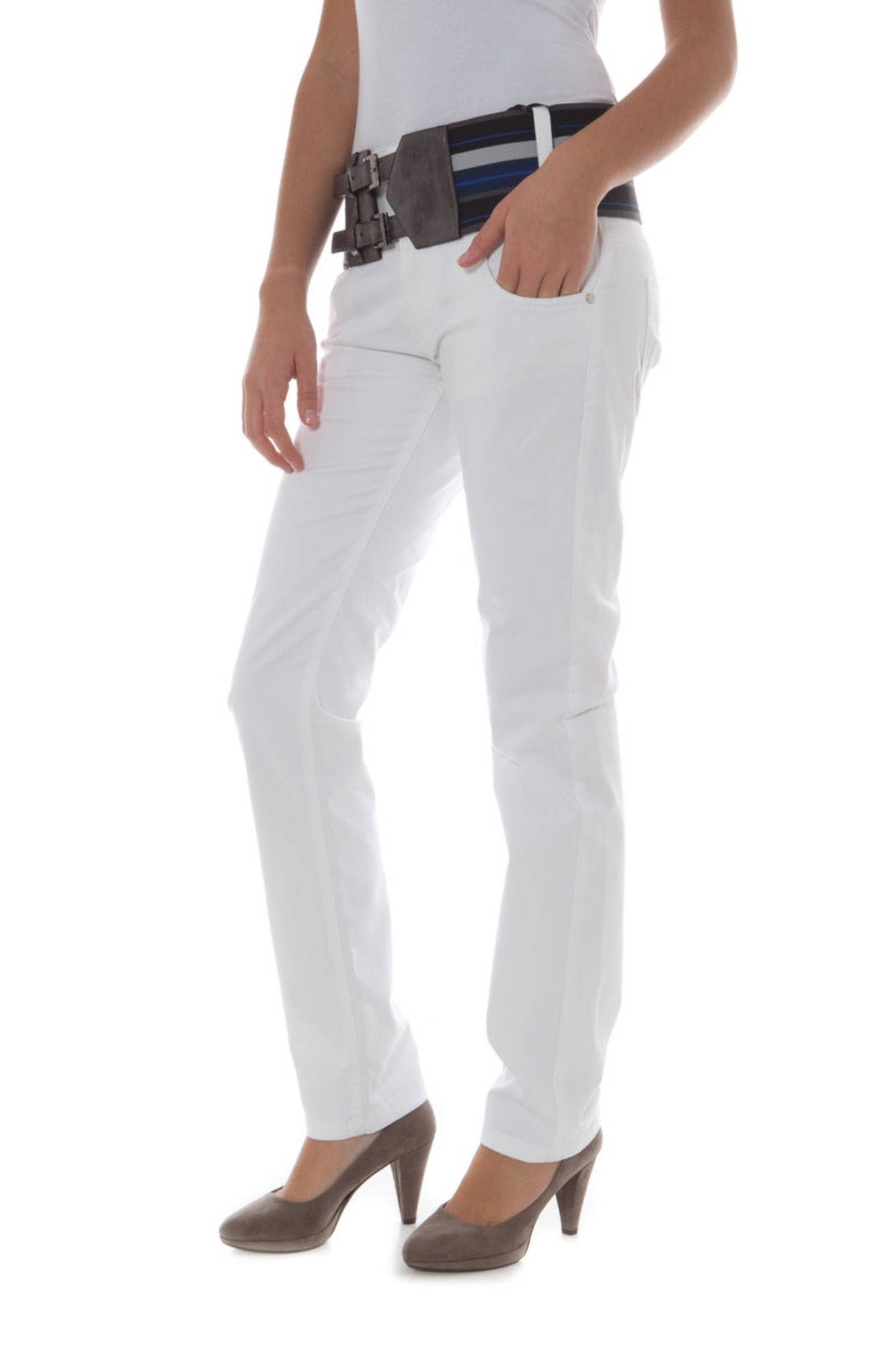 PHARD PANTALONE DONNA - Bianco - immagine 3