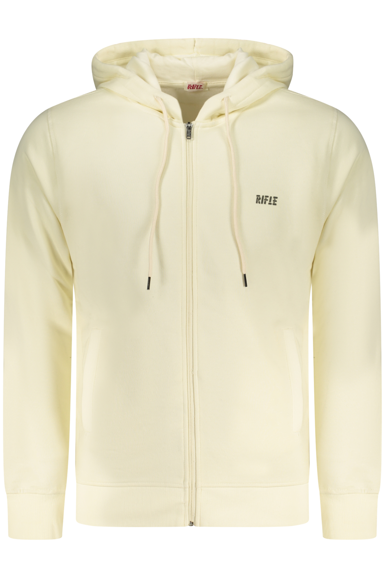 RIFLE FELPA CON ZIP UOMO - Bianco