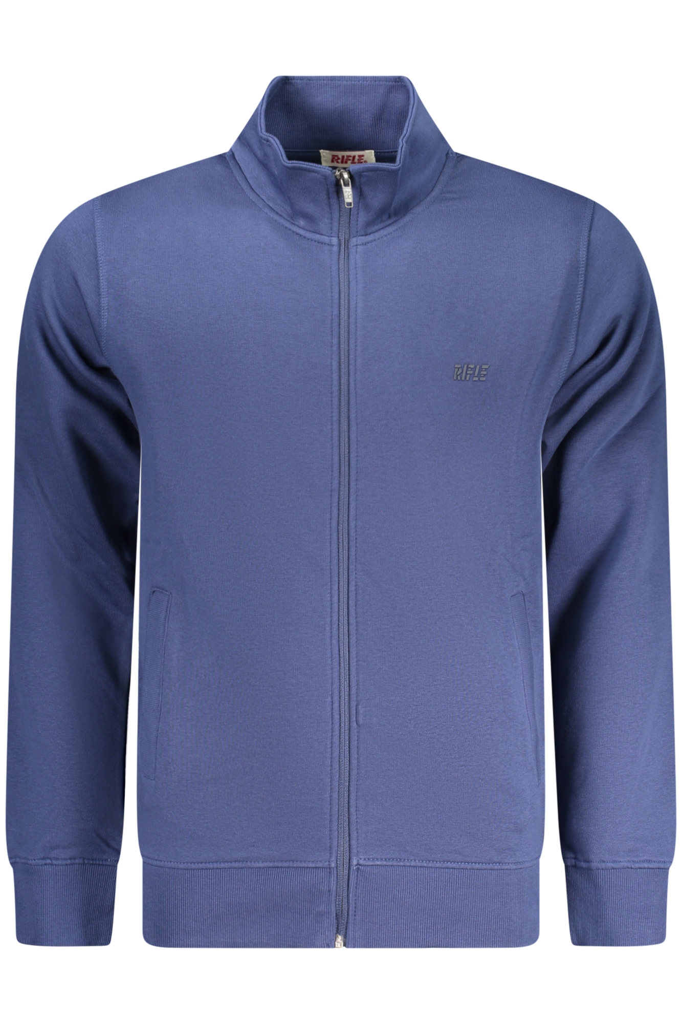 RIFLE FELPA CON ZIP UOMO - Blu