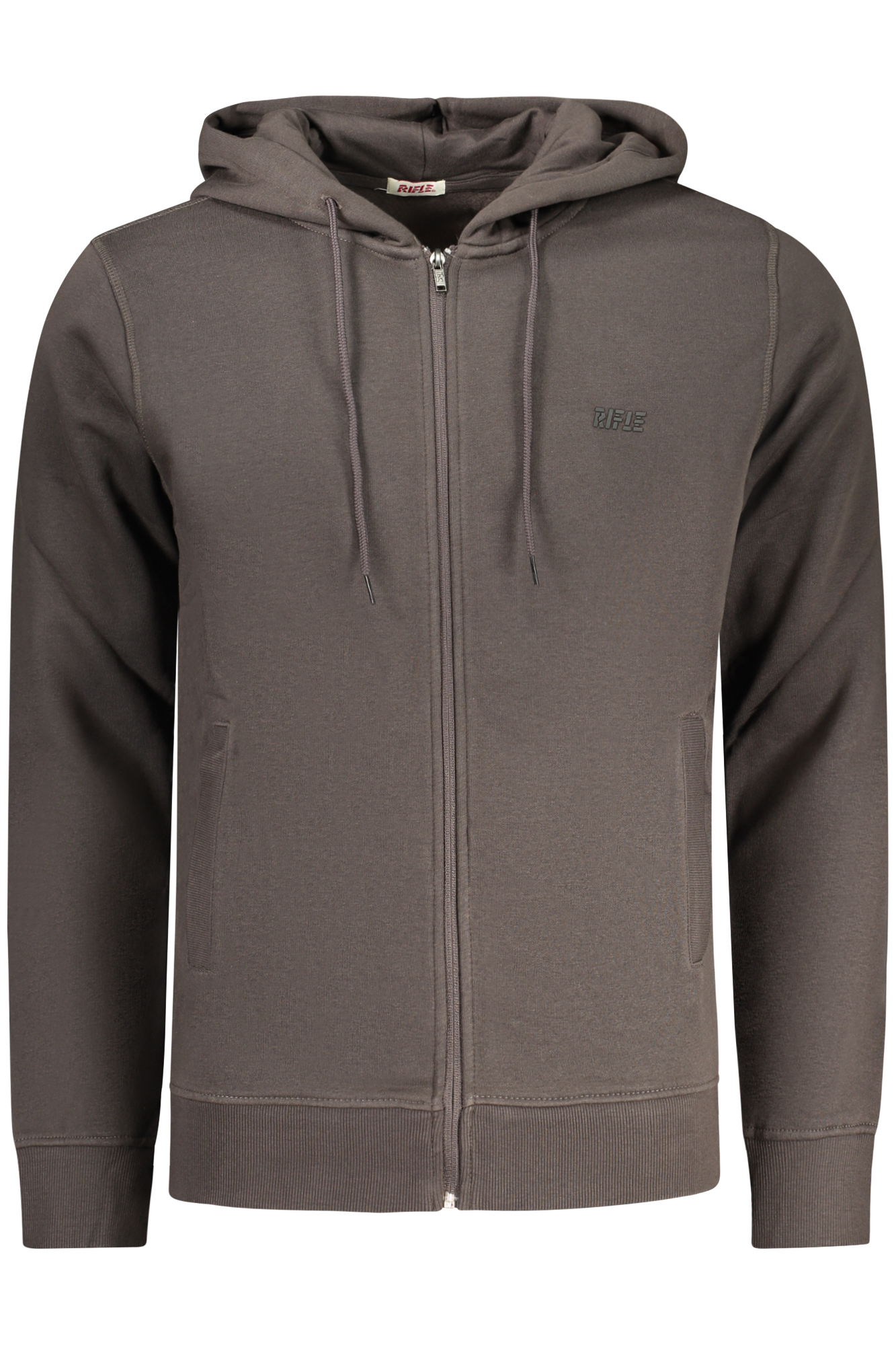 RIFLE FELPA CON ZIP UOMO - Grigio