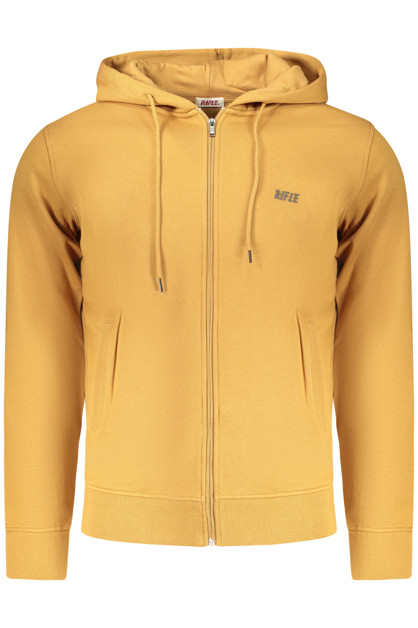 RIFLE FELPA CON ZIP UOMO - Marrone