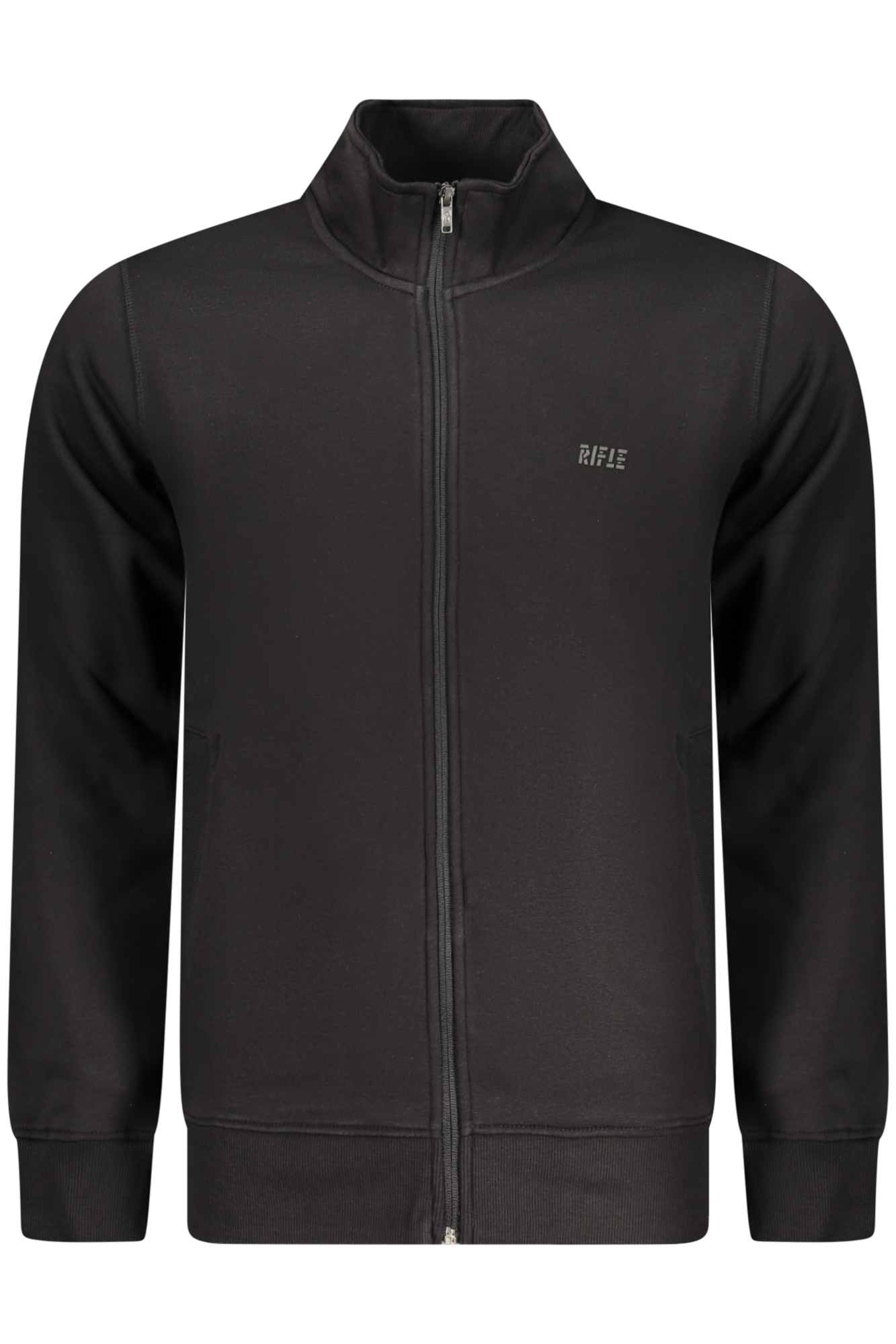RIFLE FELPA CON ZIP UOMO - Nero